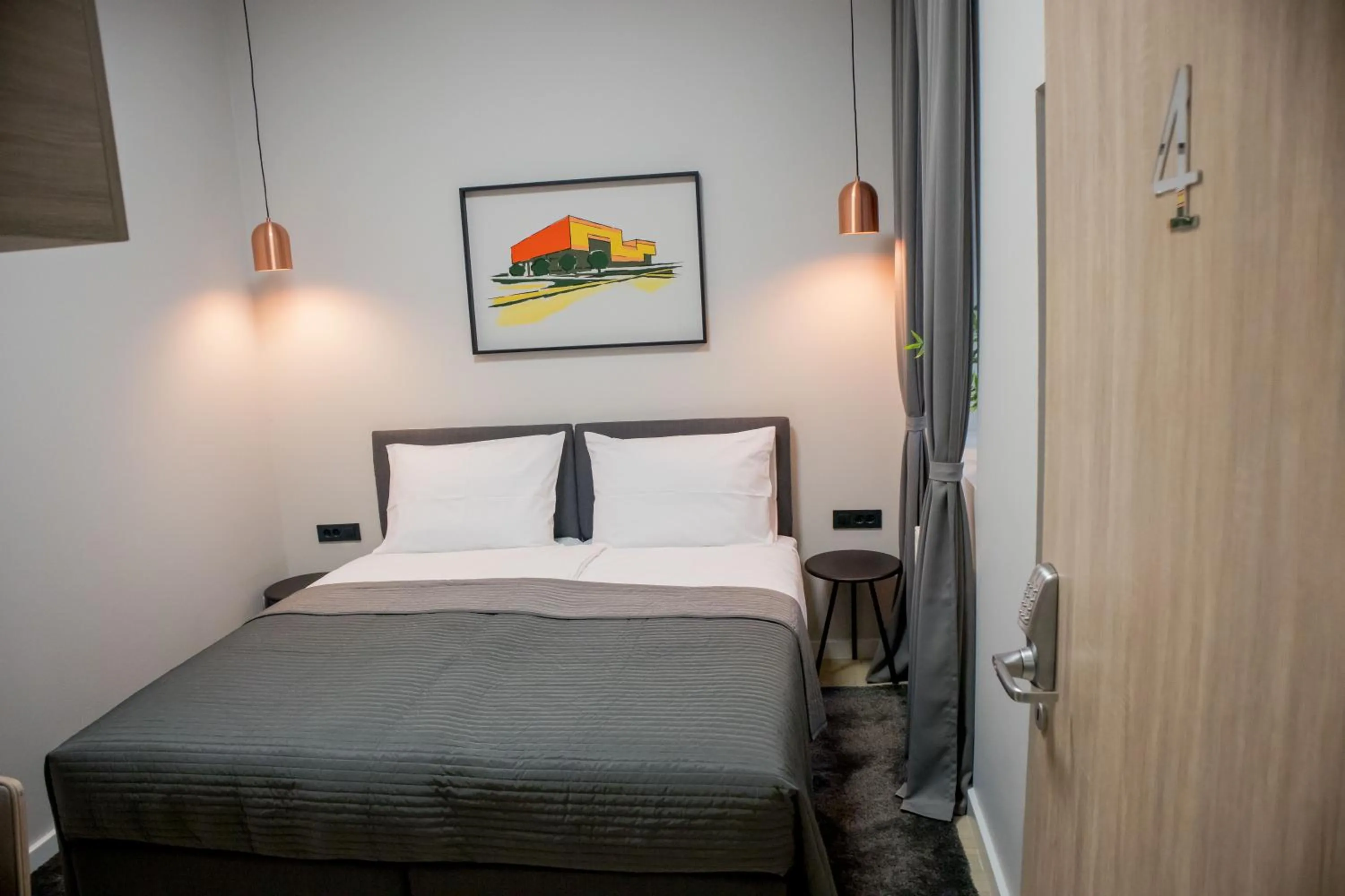 Bed in Zagreb City Vibe Apartments & Rooms