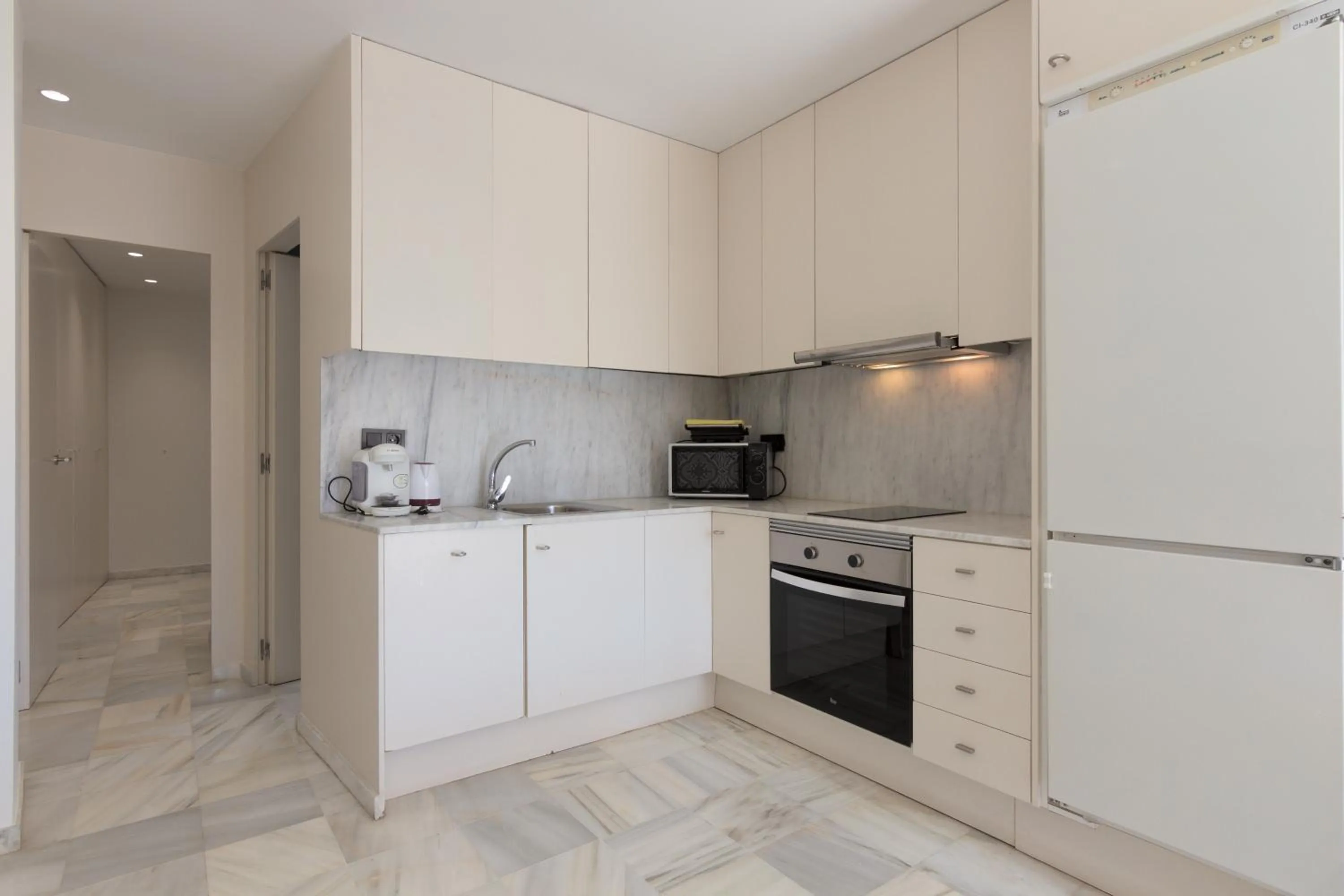 Kitchen or kitchenette in Hotel La Milagrosa