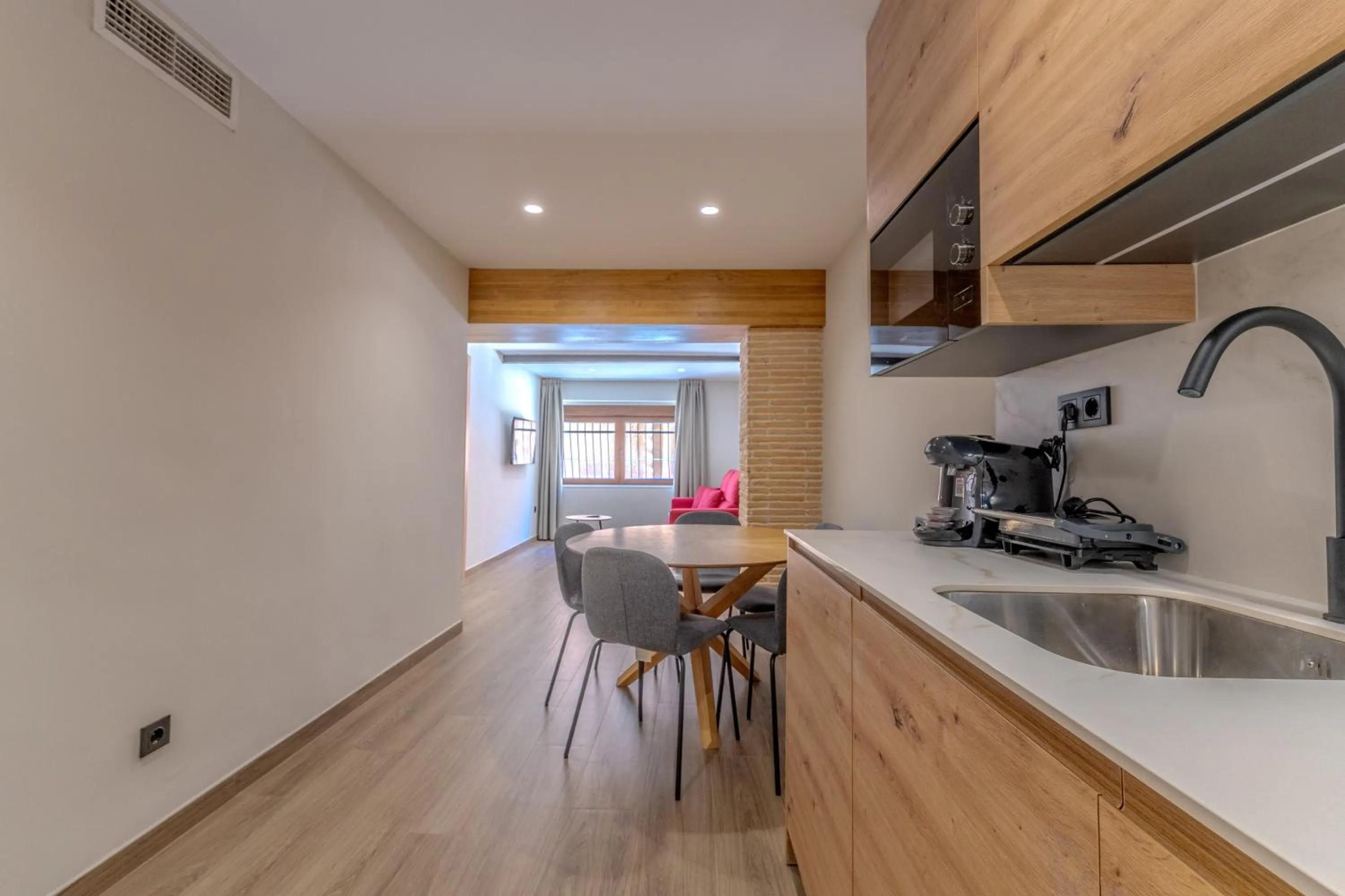 Kitchen or kitchenette in Hotel La Milagrosa