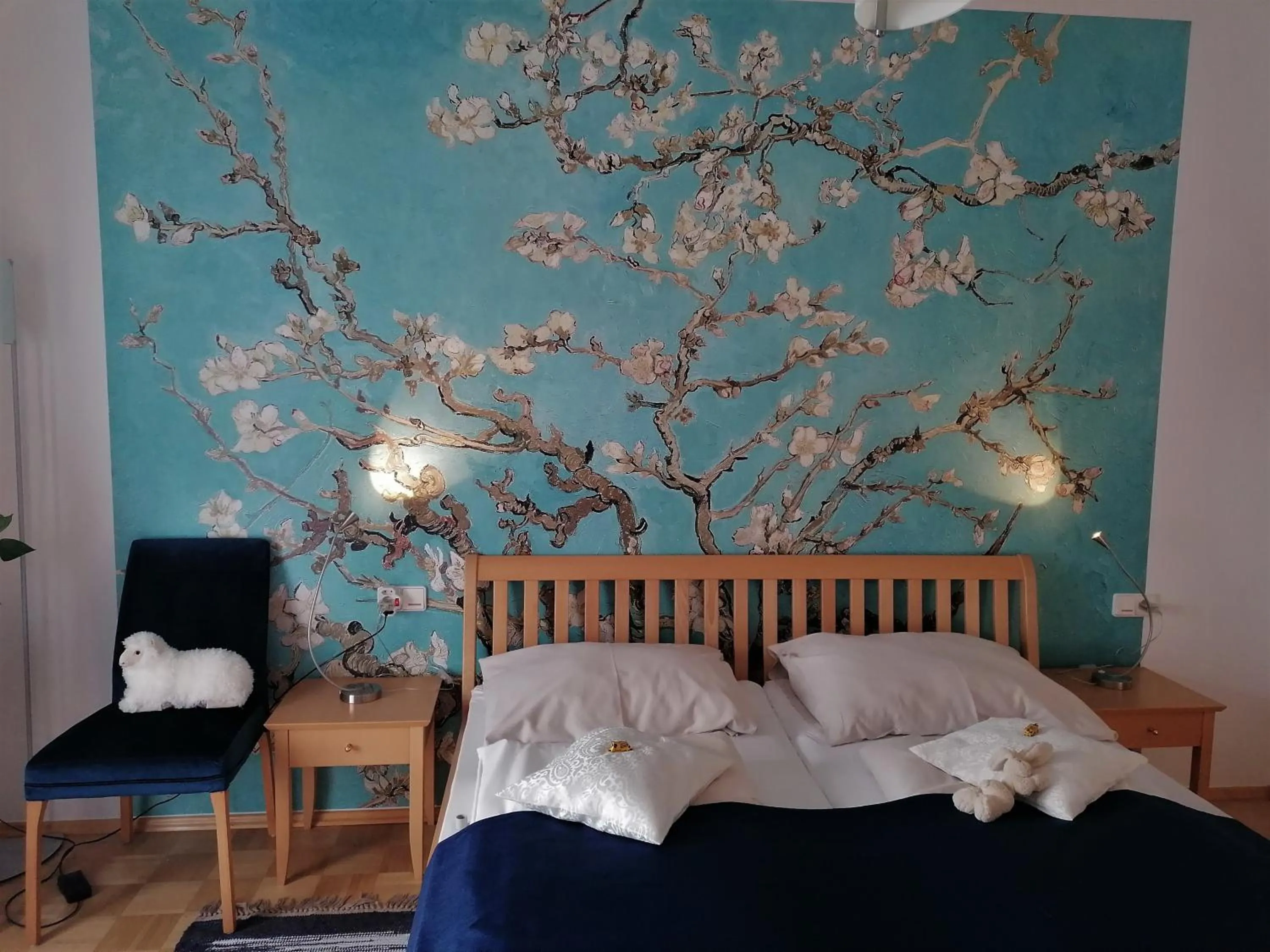 Bed in FerienAppartments Landhaus FühlDichWohl