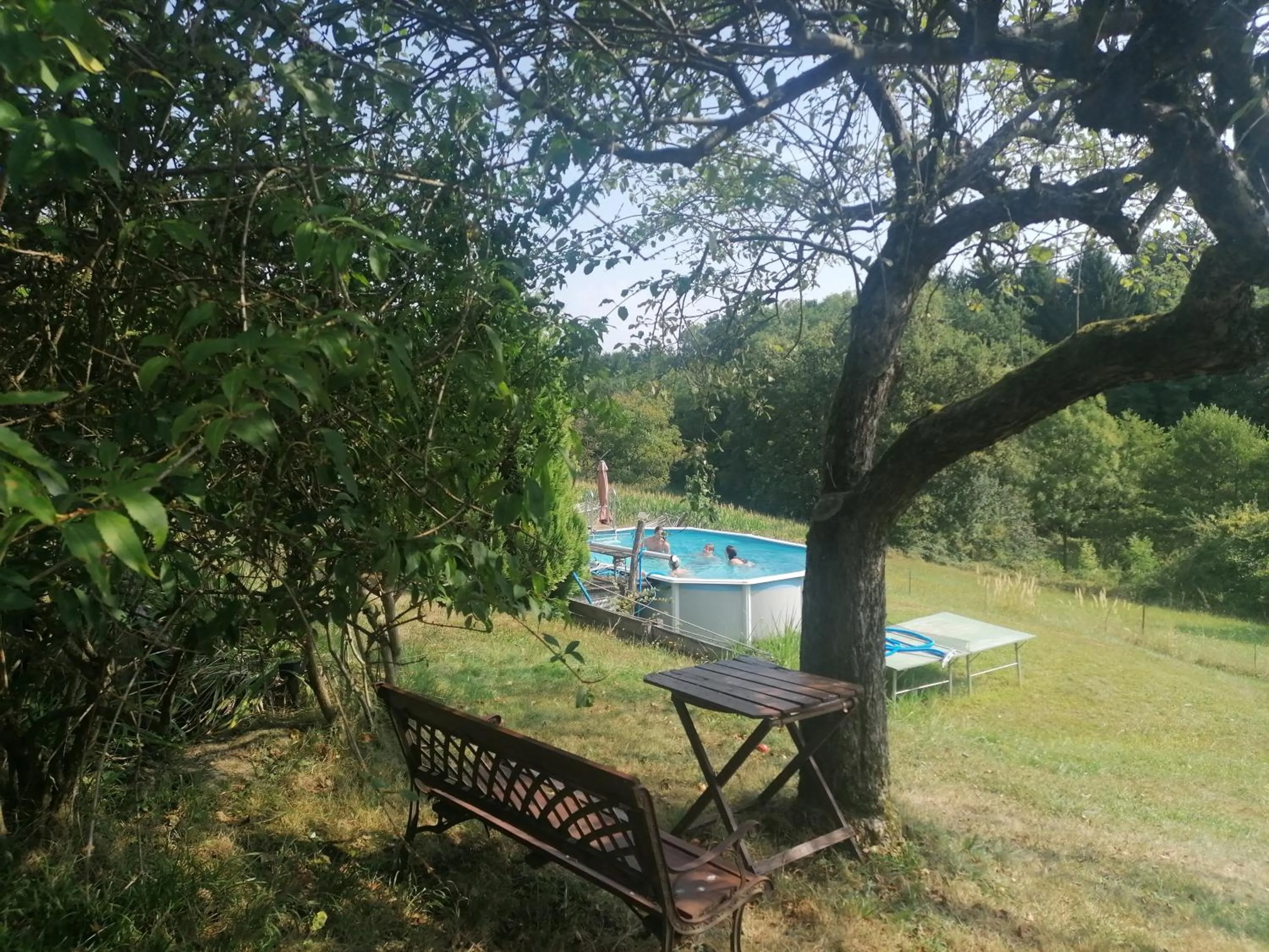 Swimming pool in FerienAppartments Landhaus FühlDichWohl