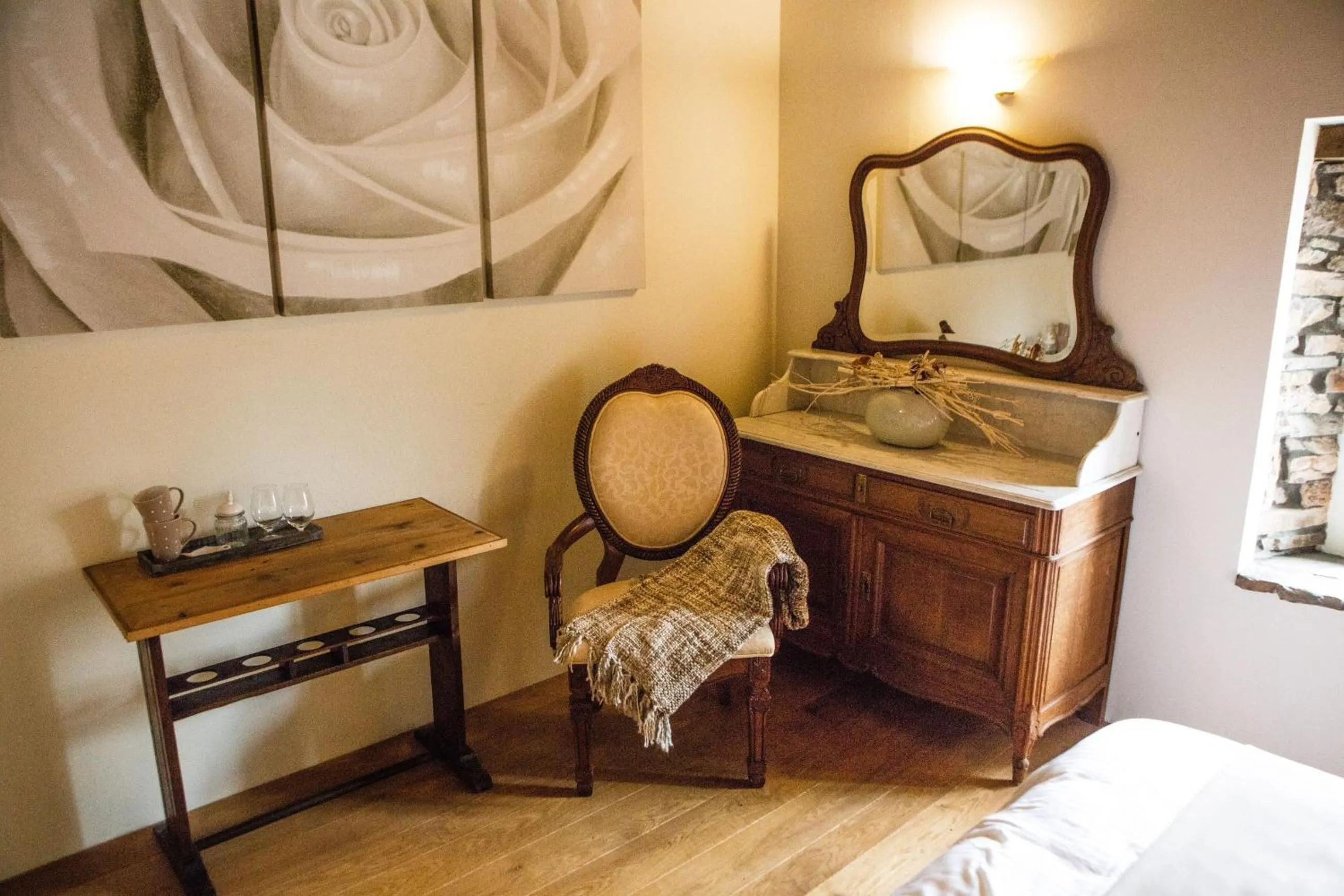 Bed in B&B Le Tapis Rouge