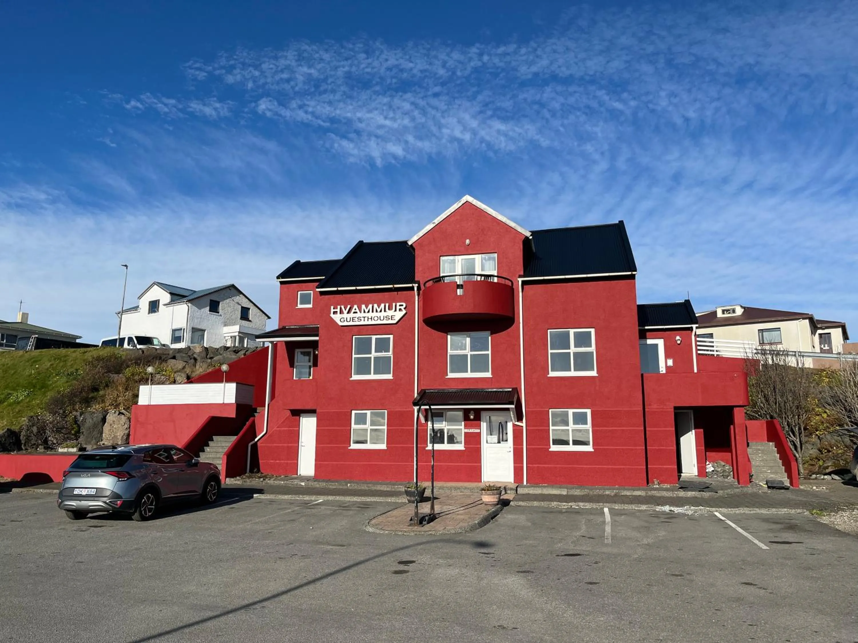 Property building in Guesthouse Hvammur by the Harbour