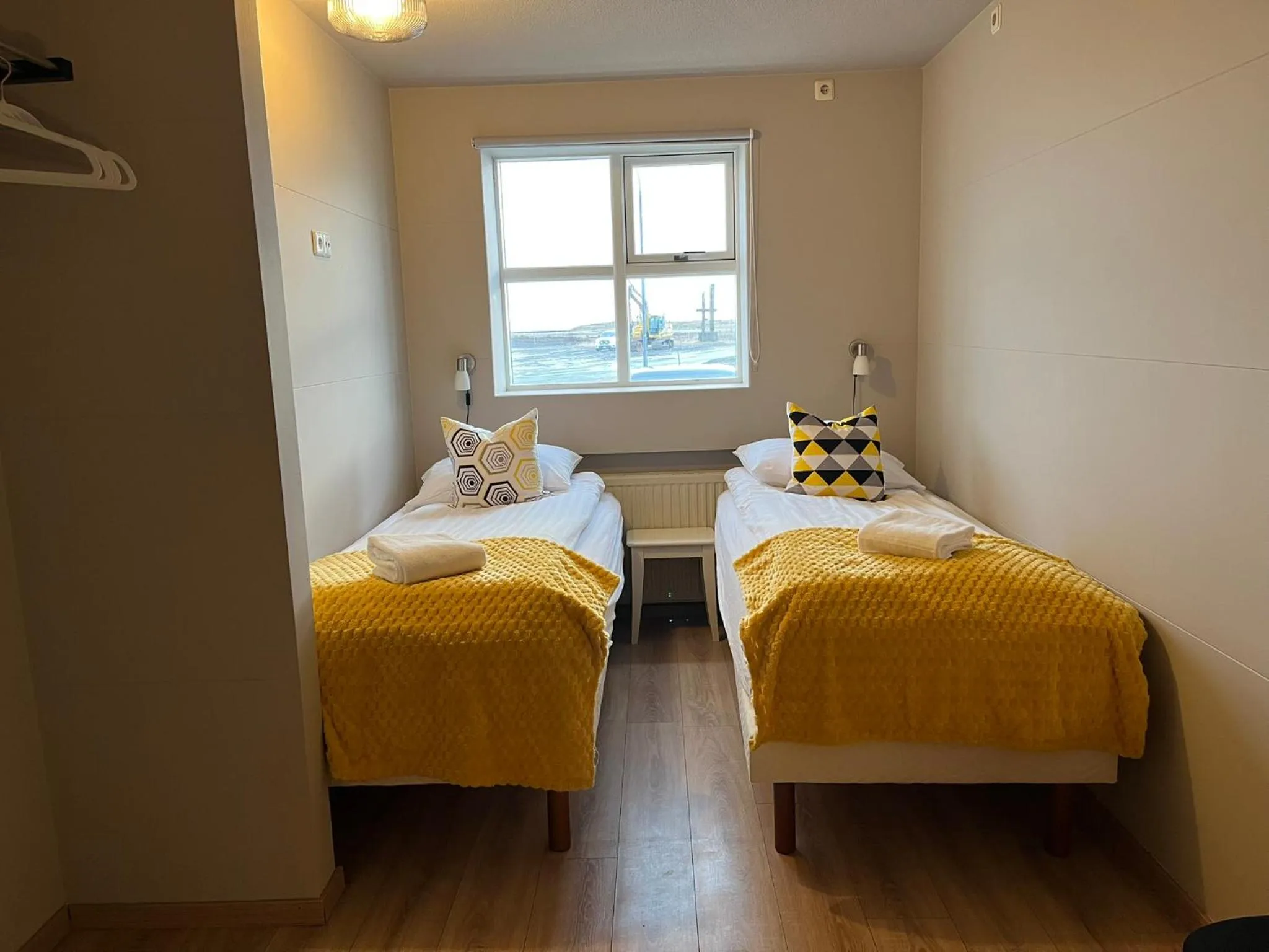 Bed in Guesthouse Hvammur by the Harbour