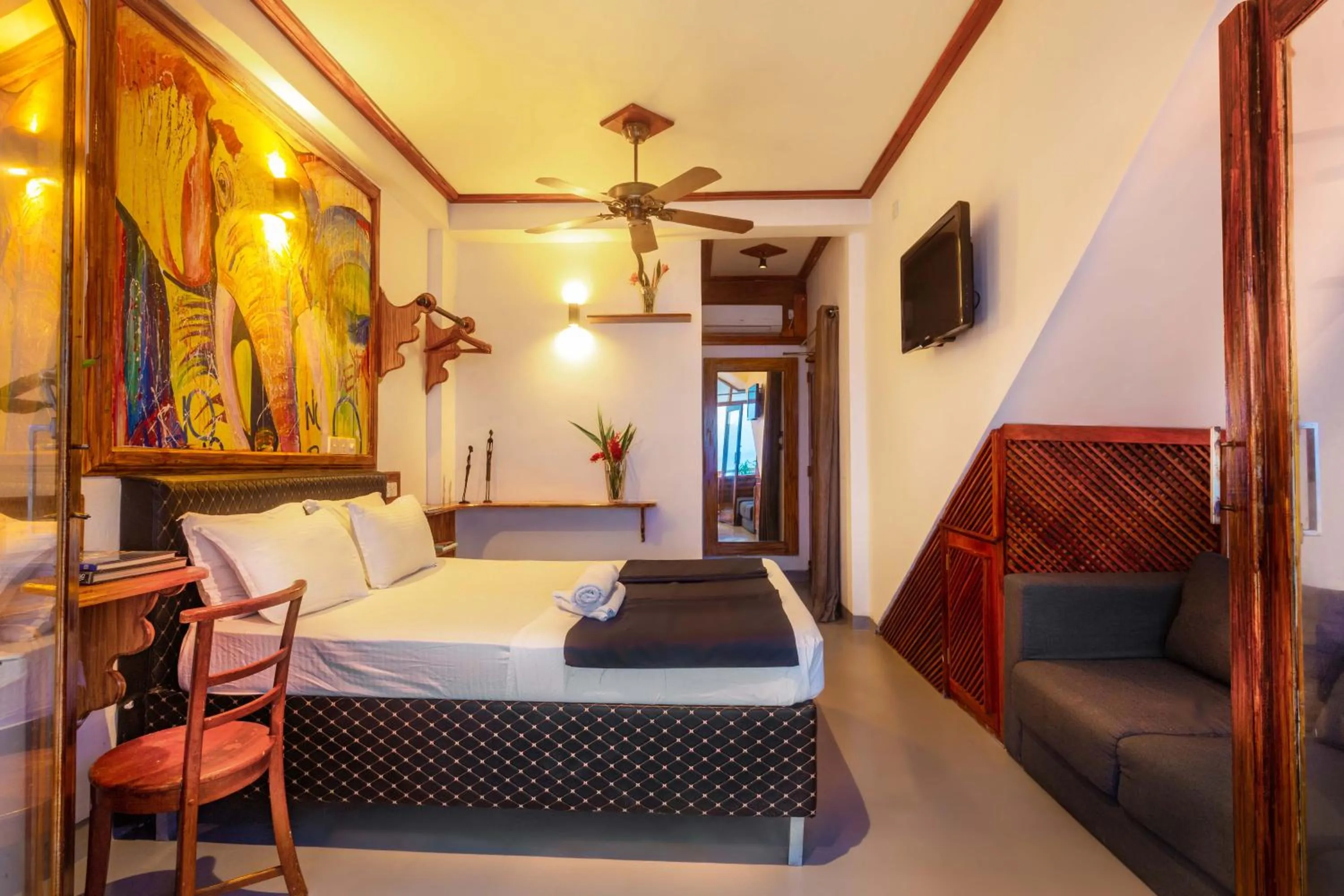 Bed in Villa Surf Beach