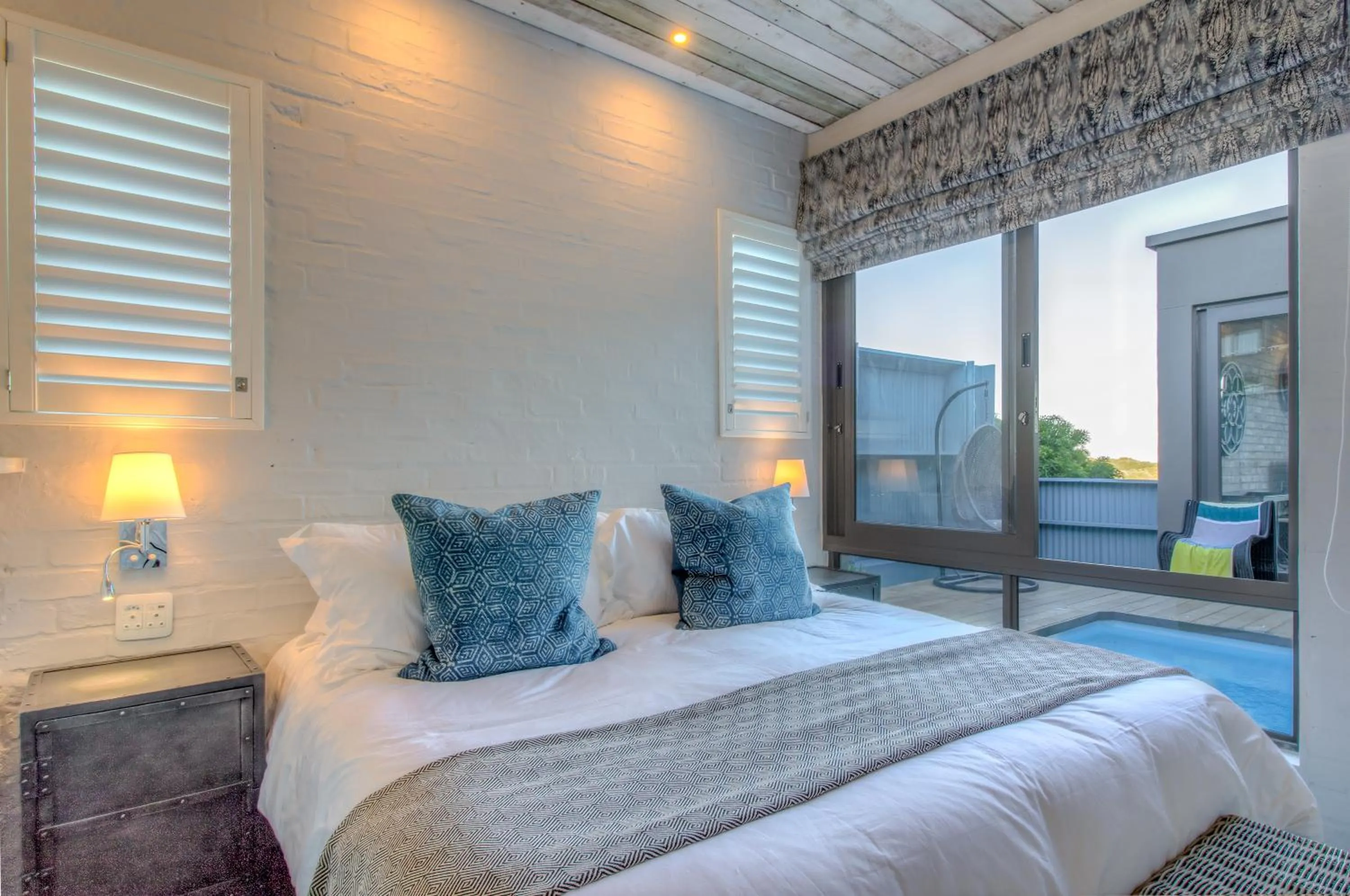 Patio, Bed in The Quarter Deck