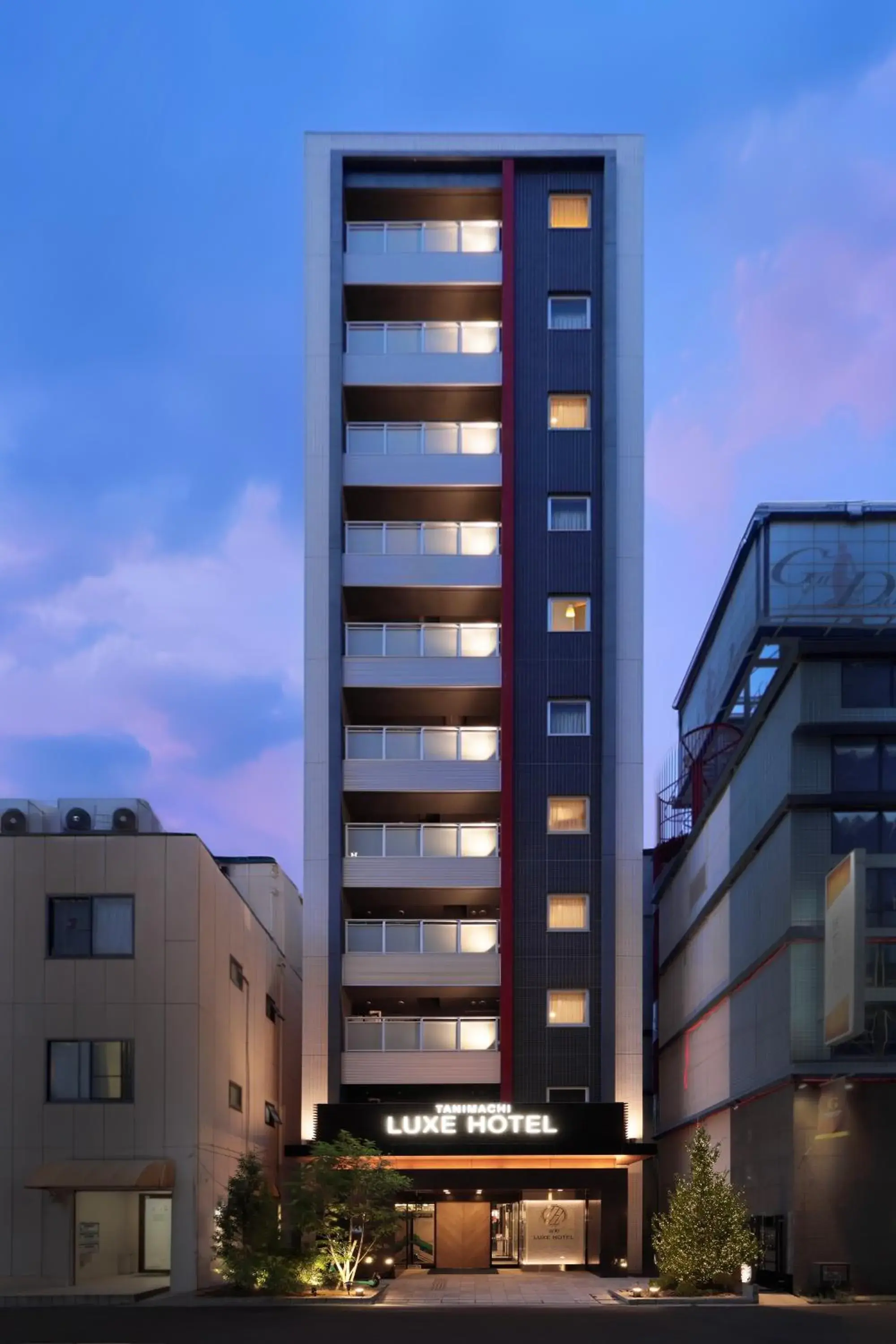 Property building in Tanimachi LUXE HOTEL Property building in Tanimachi LUXE HOTEL