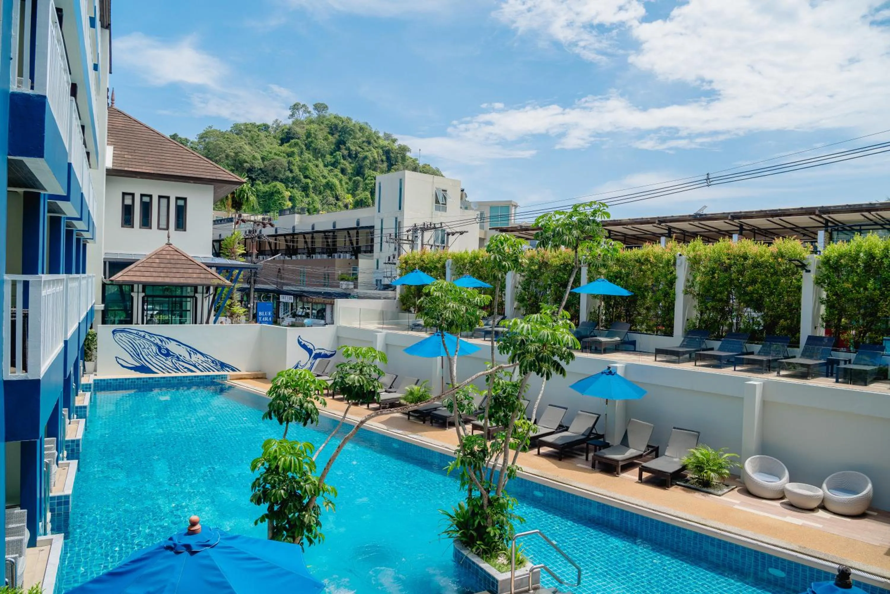 Pool view in Blue Tara Hotel Krabi Ao Nang