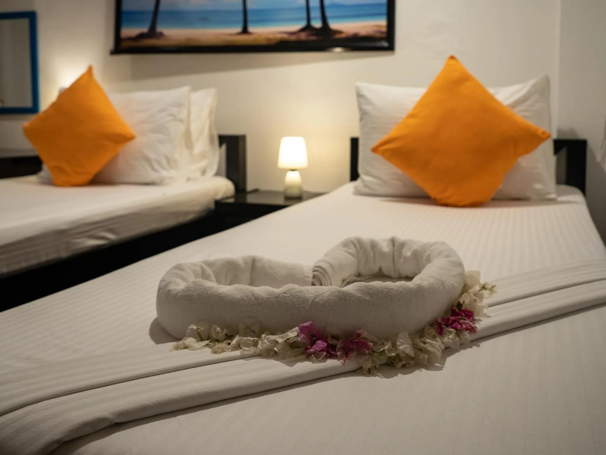 Bed in Hippocampus Beach Resort