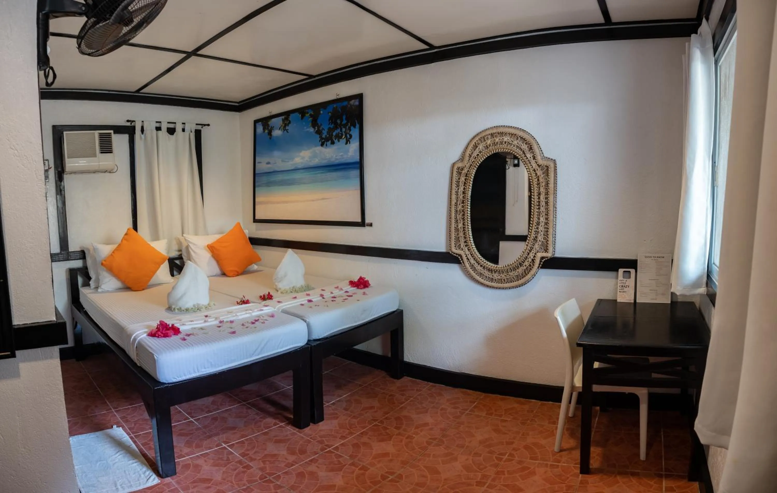 Bed in Hippocampus Beach Resort