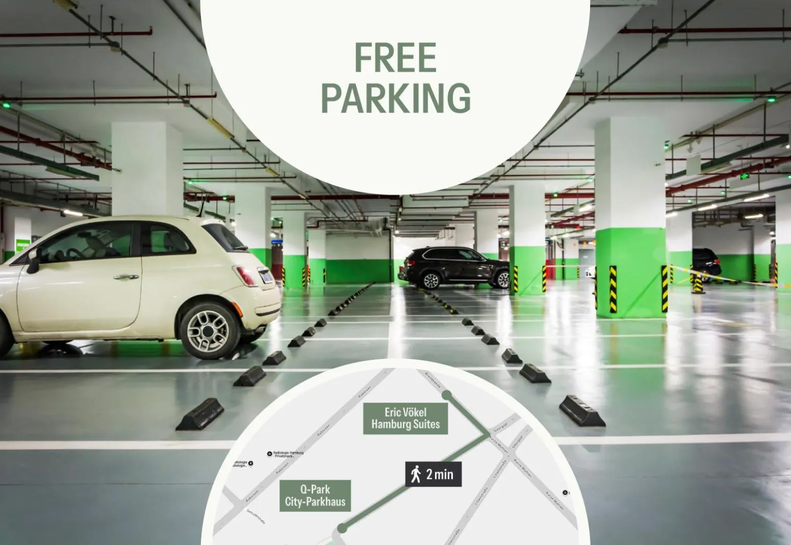 Parking in Eric Vökel Boutique Apartments - Hamburg Suites