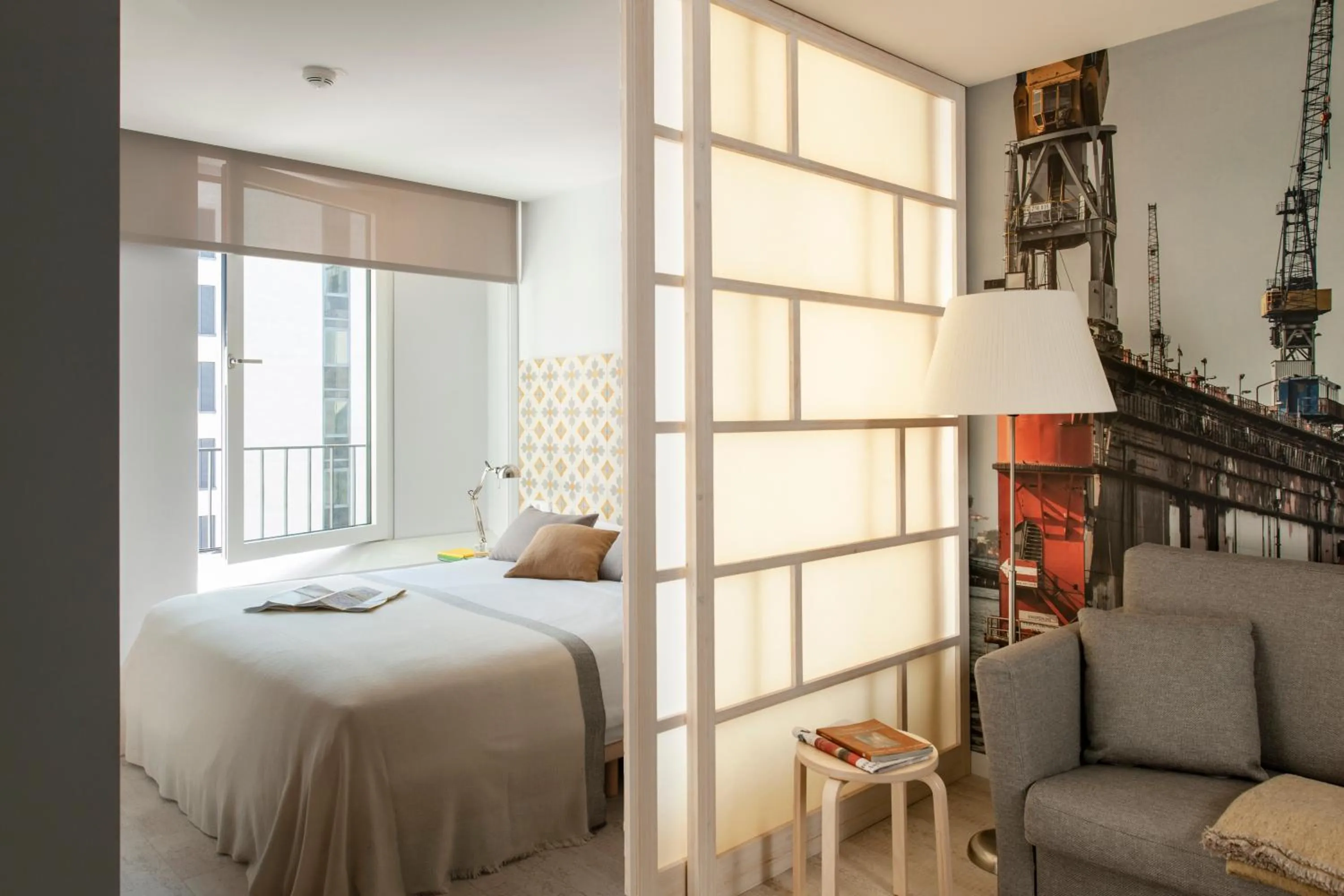 Bed in Eric Vökel Boutique Apartments - Hamburg Suites