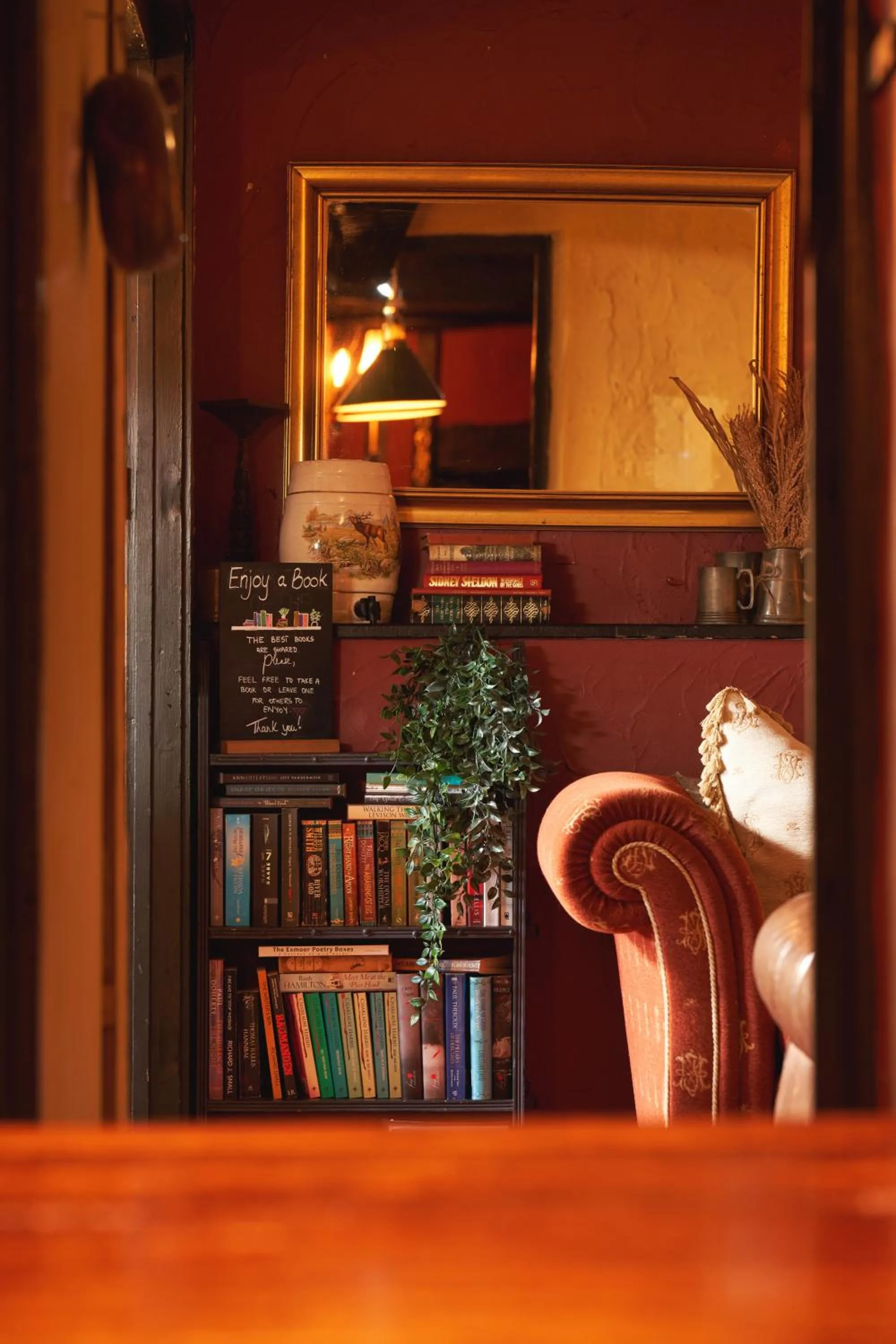 Seating area in Blue Ball Inn