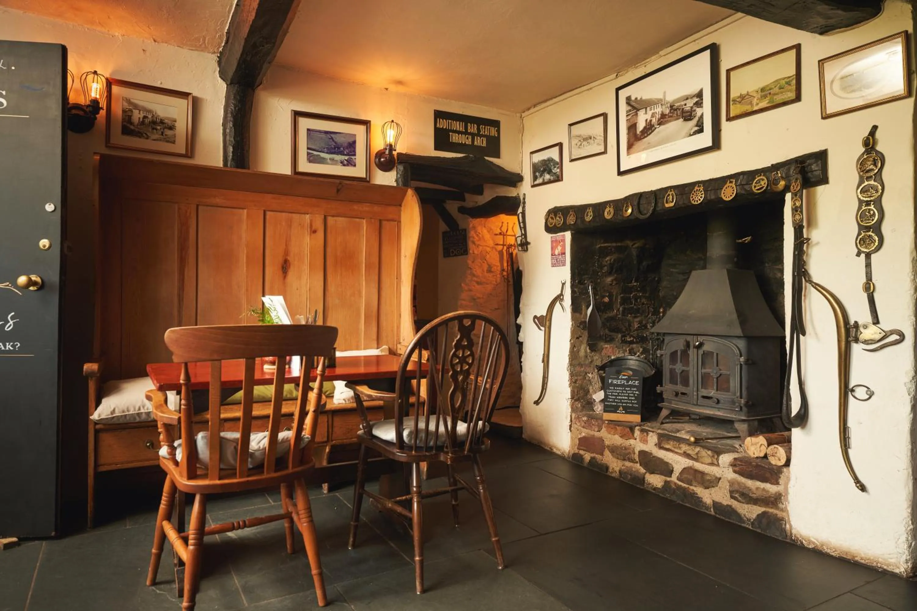 Dining area in Blue Ball Inn