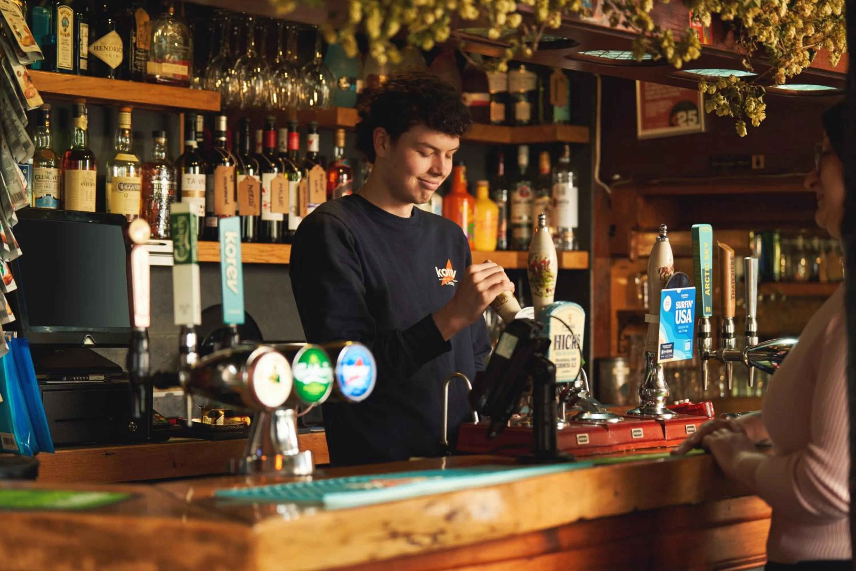 Lounge or bar in Blue Ball Inn