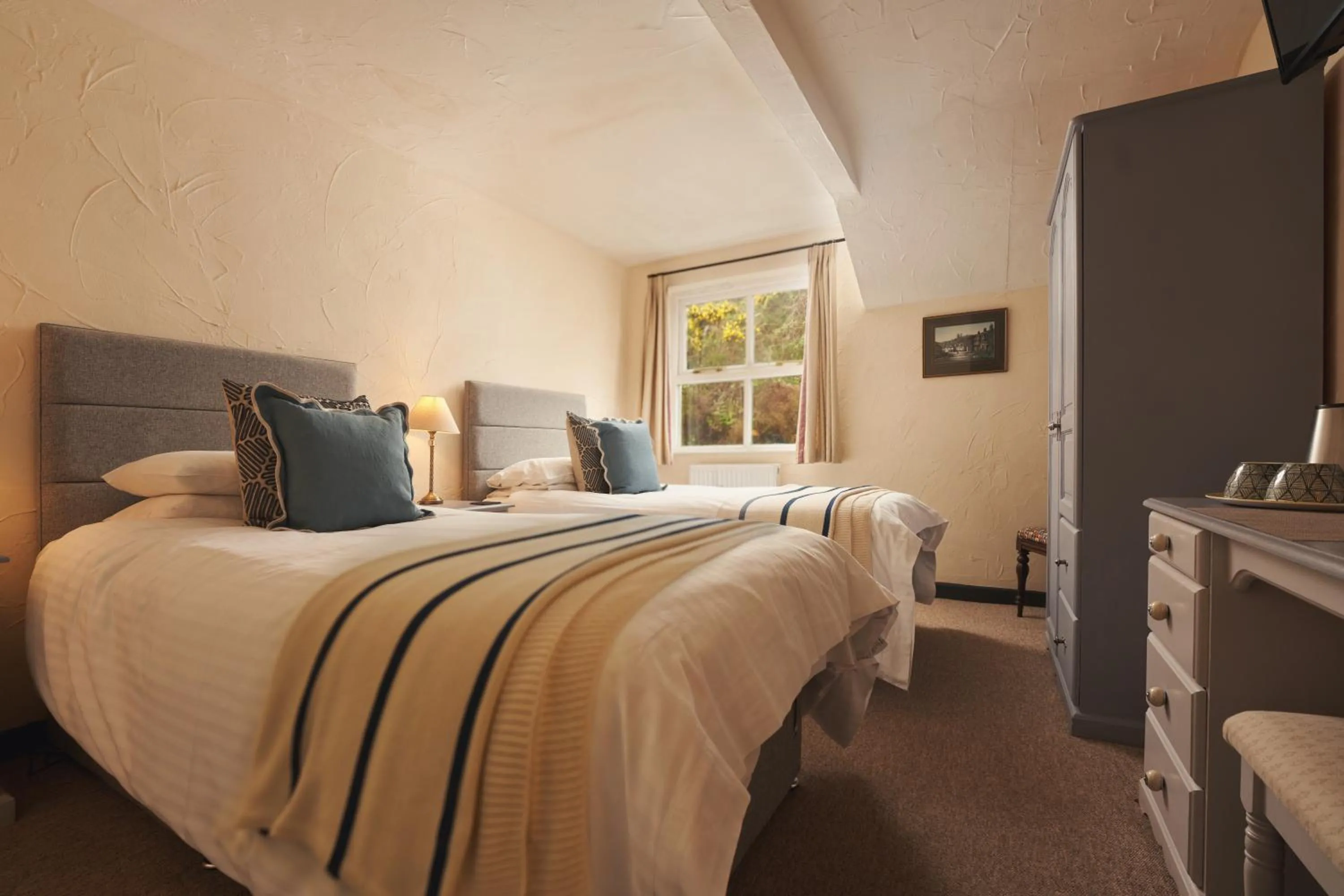 Bed in Blue Ball Inn