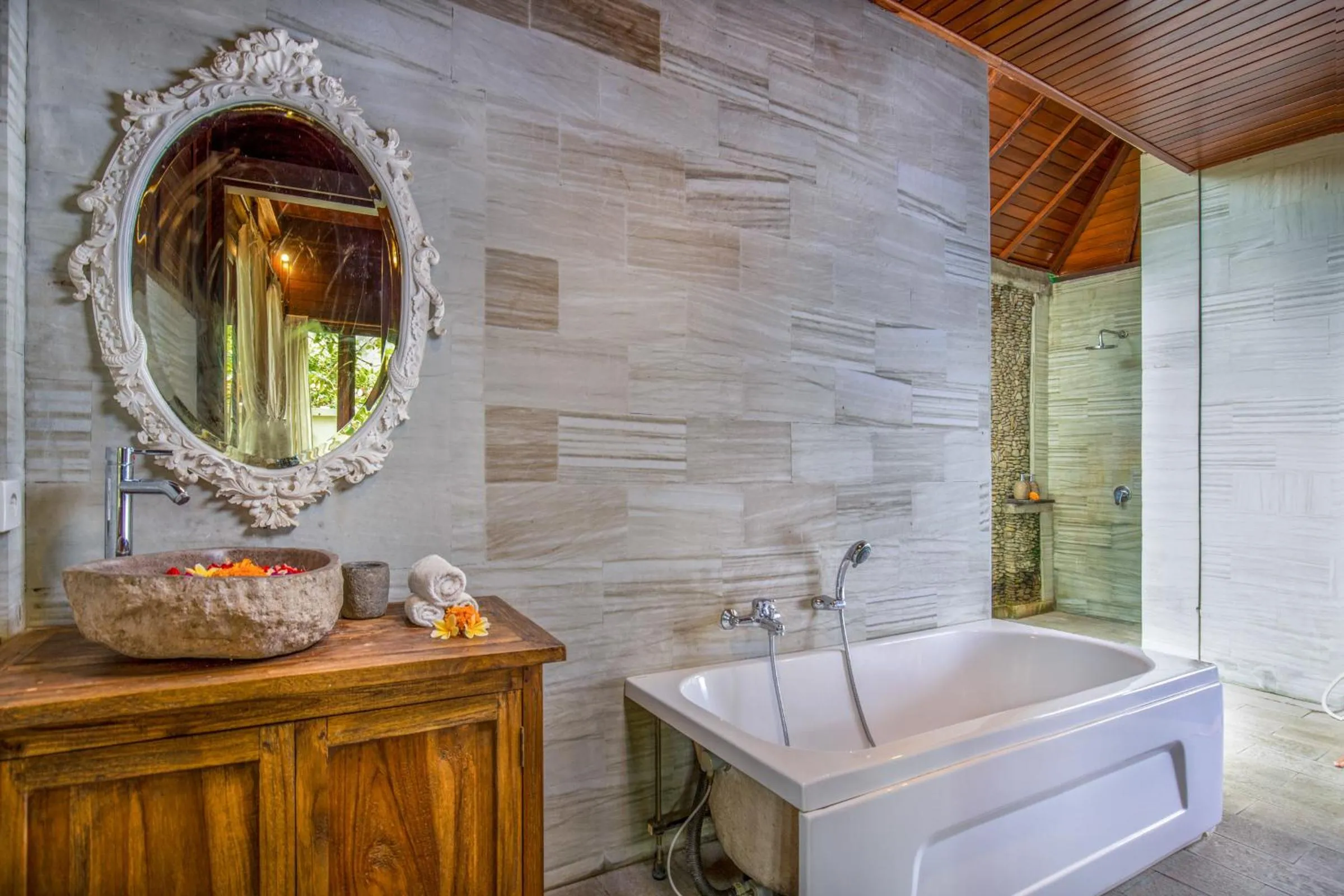 Bathroom in Secluded Jungle Villa
