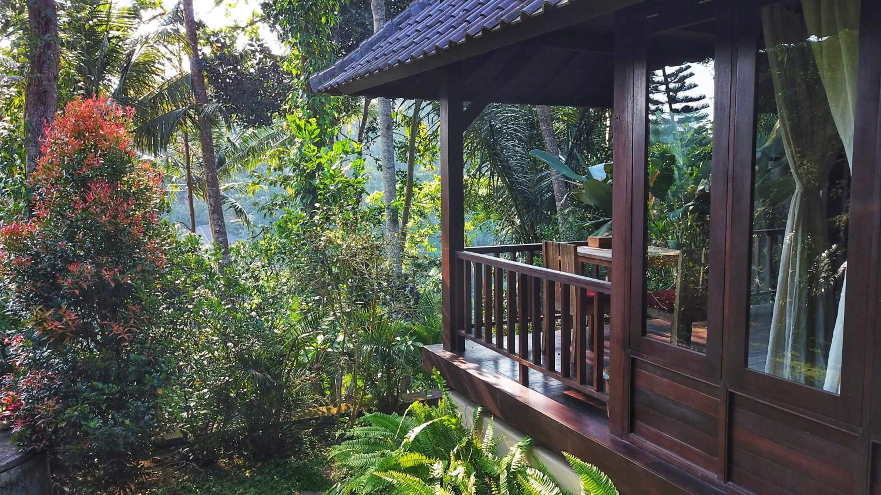 Balcony/Terrace in Secluded Jungle Villa