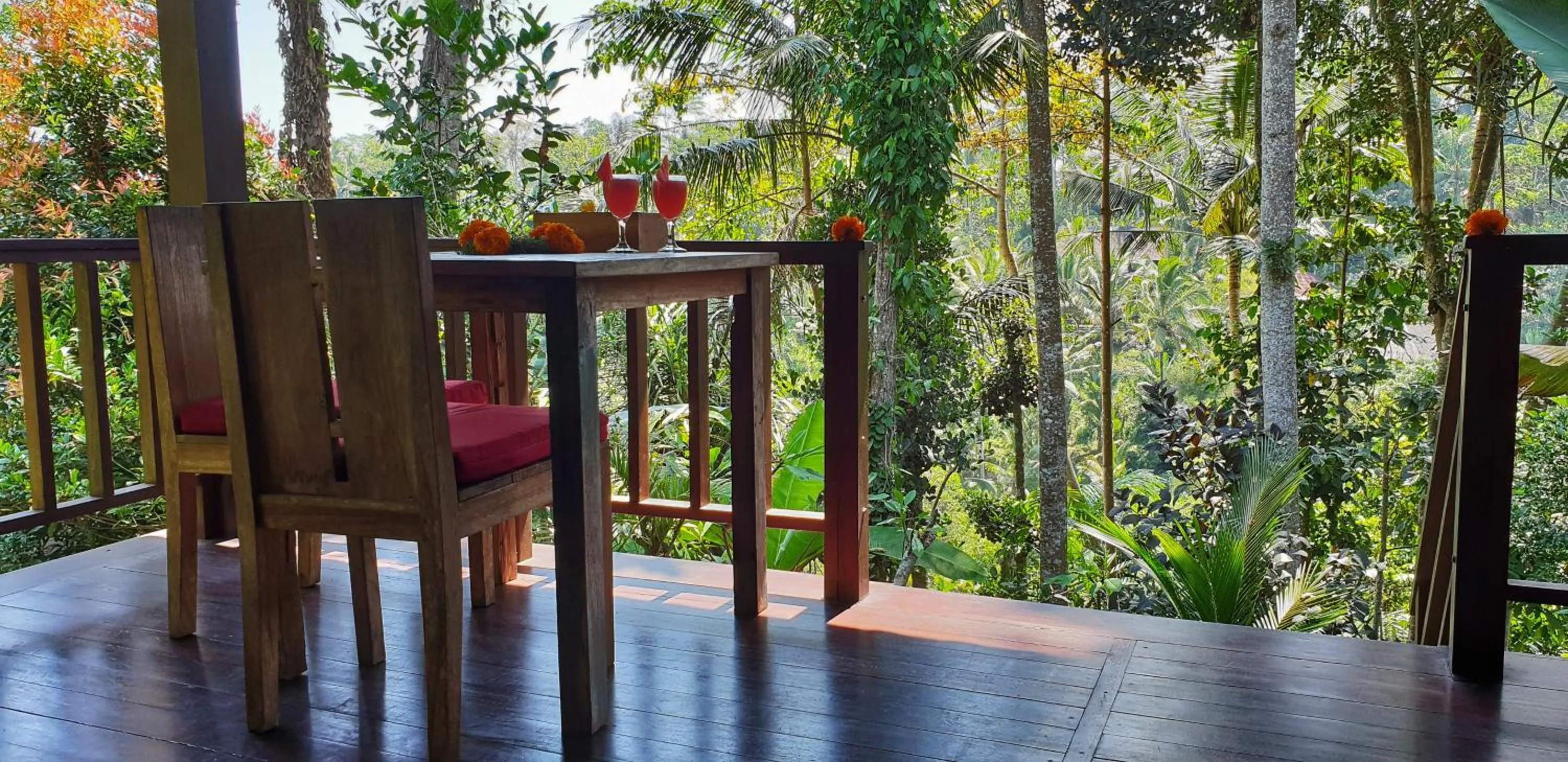 Balcony/Terrace in Secluded Jungle Villa
