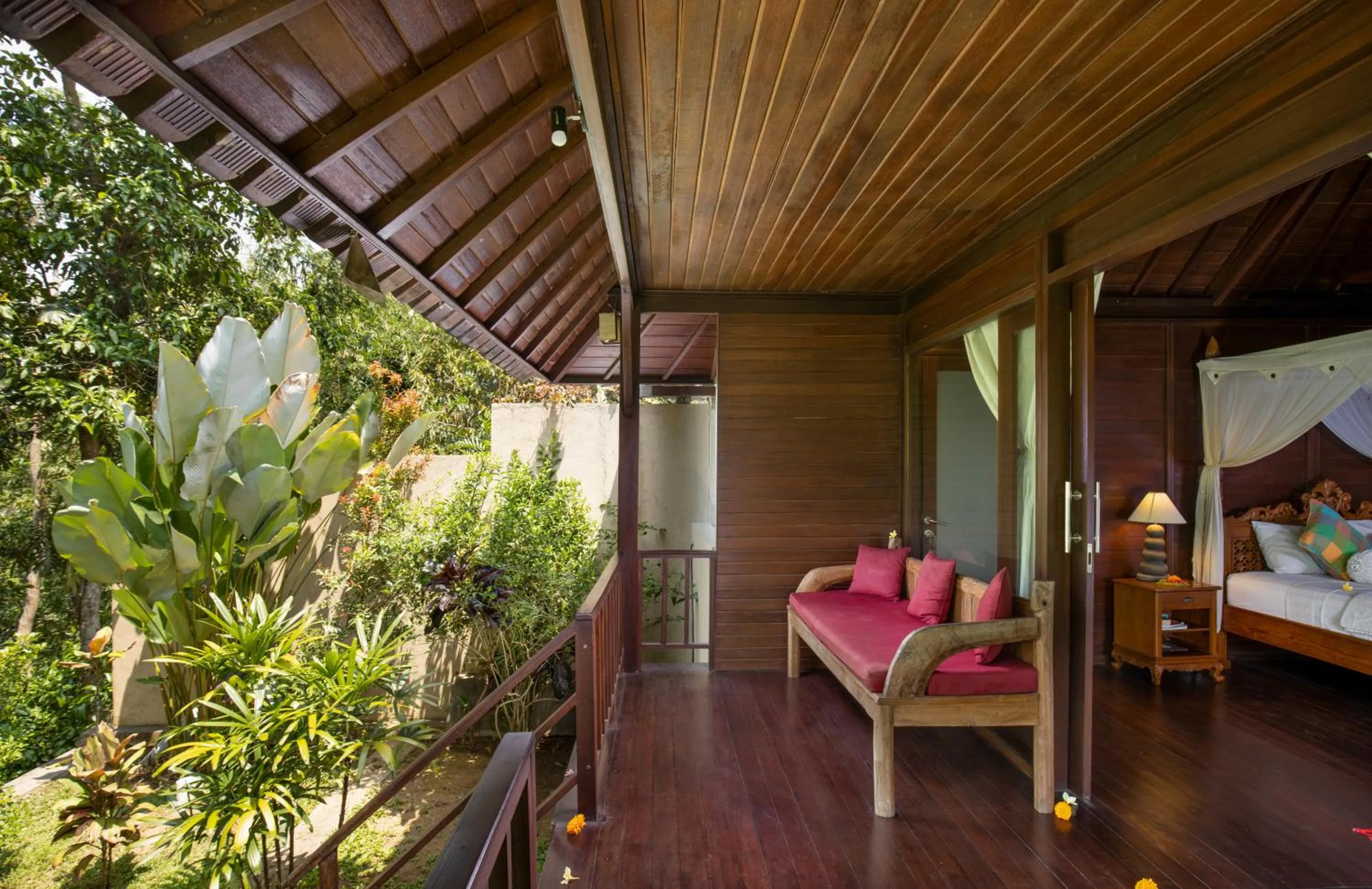 Balcony/Terrace in Secluded Jungle Villa