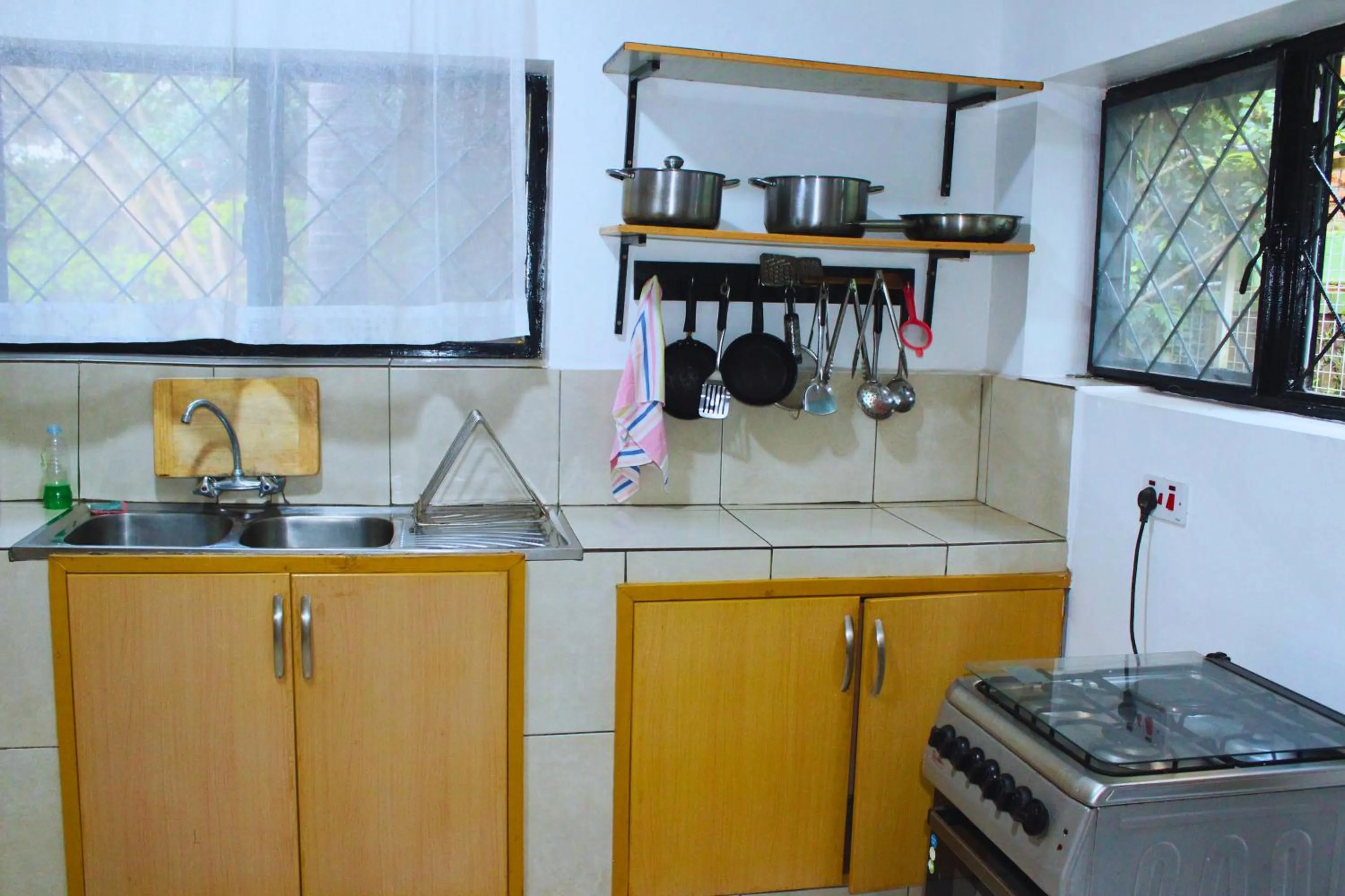 kitchen in Salama Village Kigali