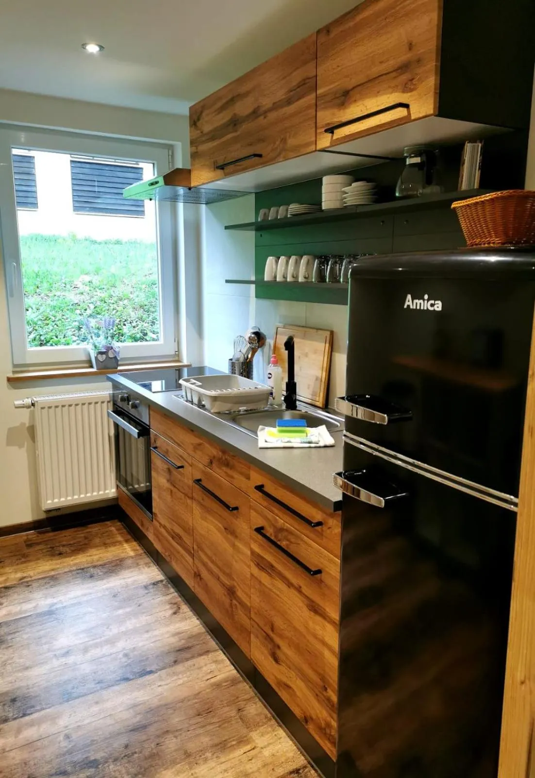 Kitchen or kitchenette in Hotel & Chalets Herrihof