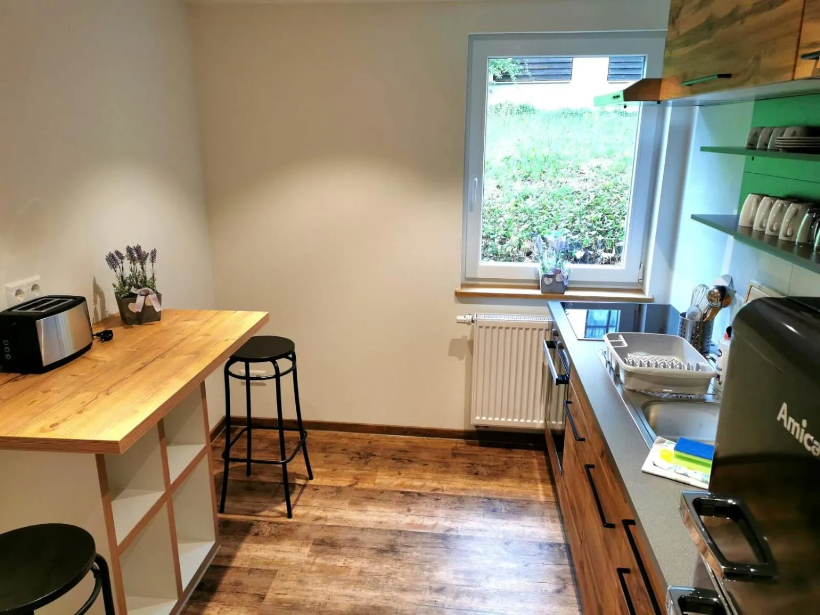 Kitchen or kitchenette in Hotel & Chalets Herrihof