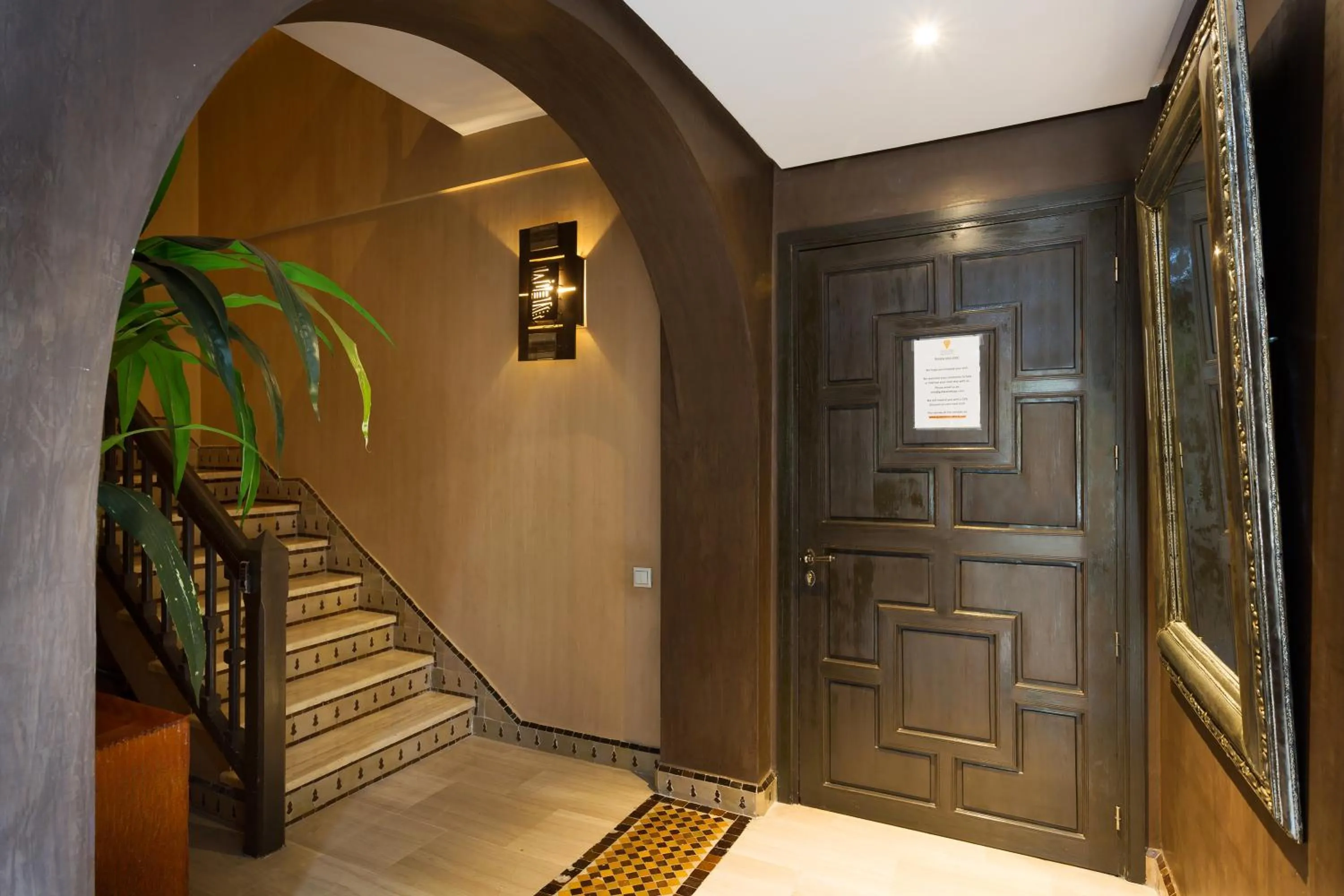 Facade/entrance in The Sapphire Apartment with Private Swimming Pool & Hot Tub - Hivernage Quarter - By Goldex Marrakech
