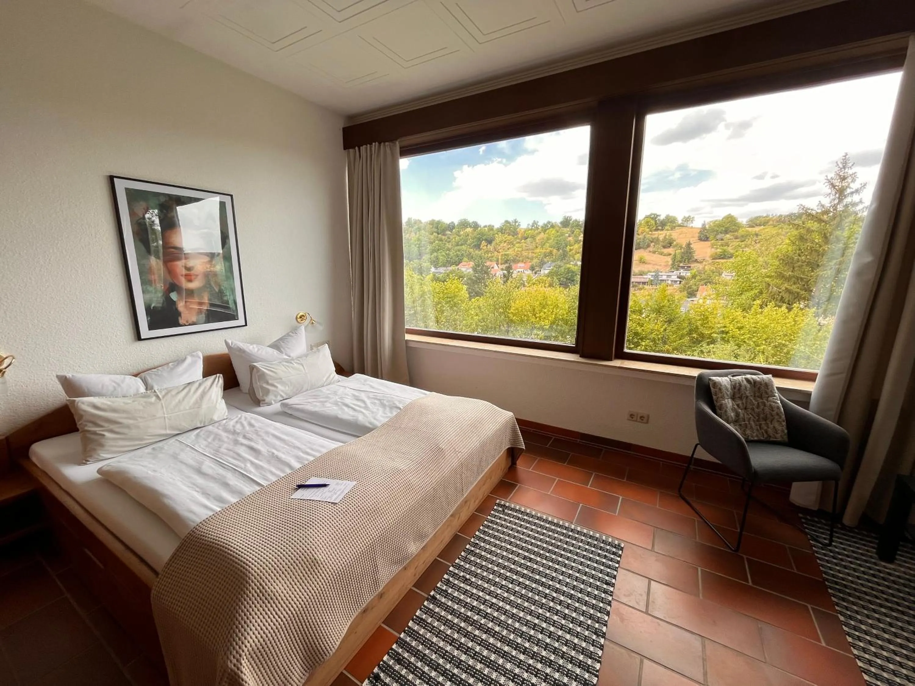 Bed in Haus am Wald