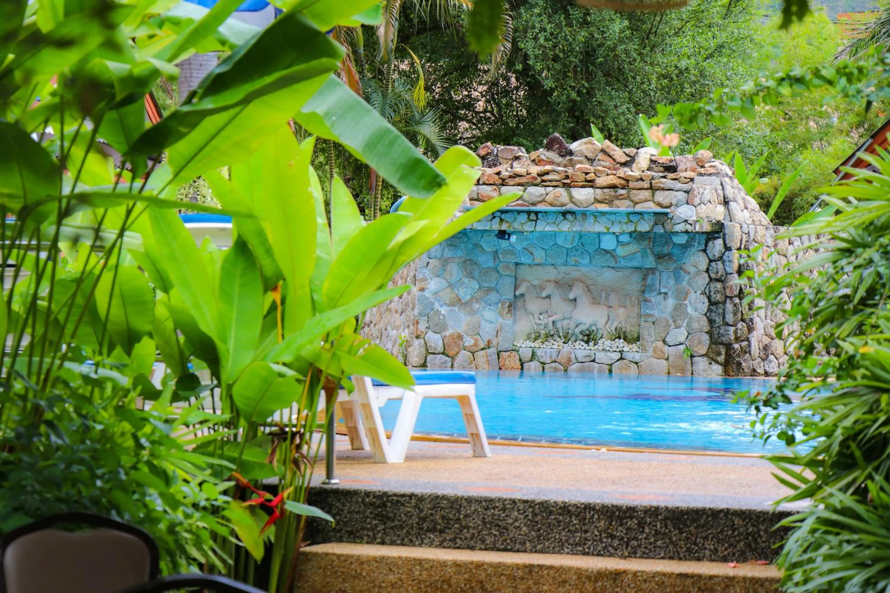 Pool view in Andaman Seaside Resort Bangtao Beach