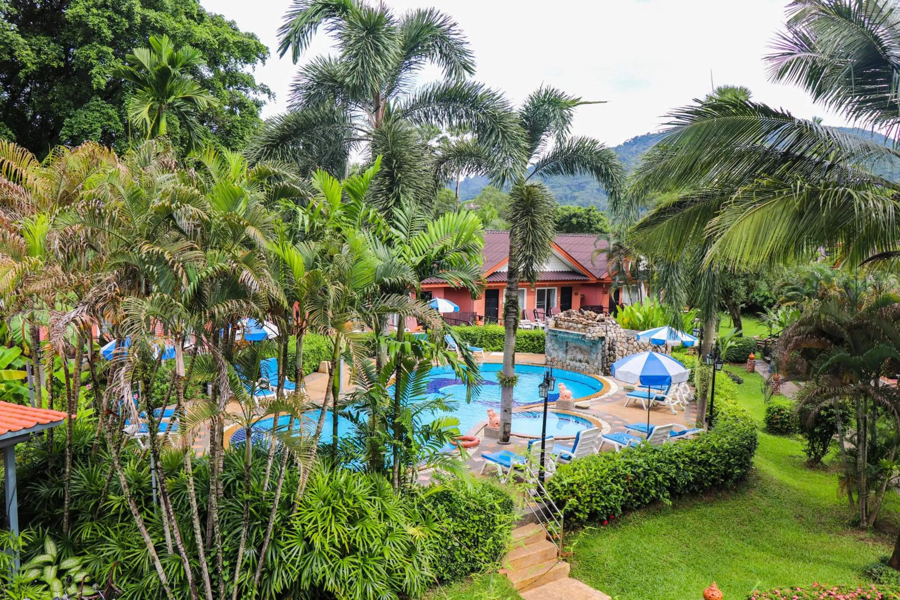 Pool view in Andaman Seaside Resort Bangtao Beach