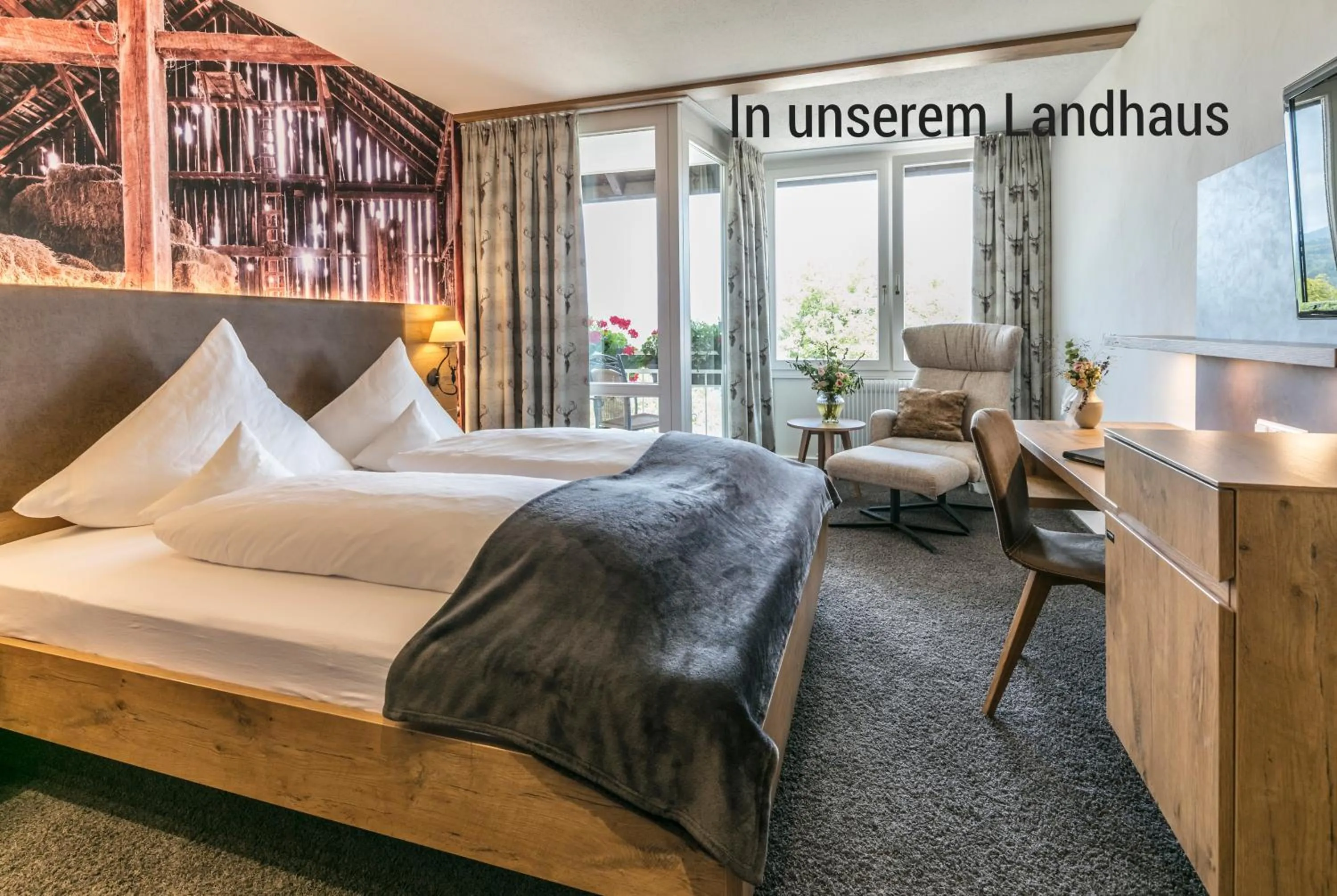 Bedroom, Bed in Hotel Restaurant Krone & Wellness - Schopfheim