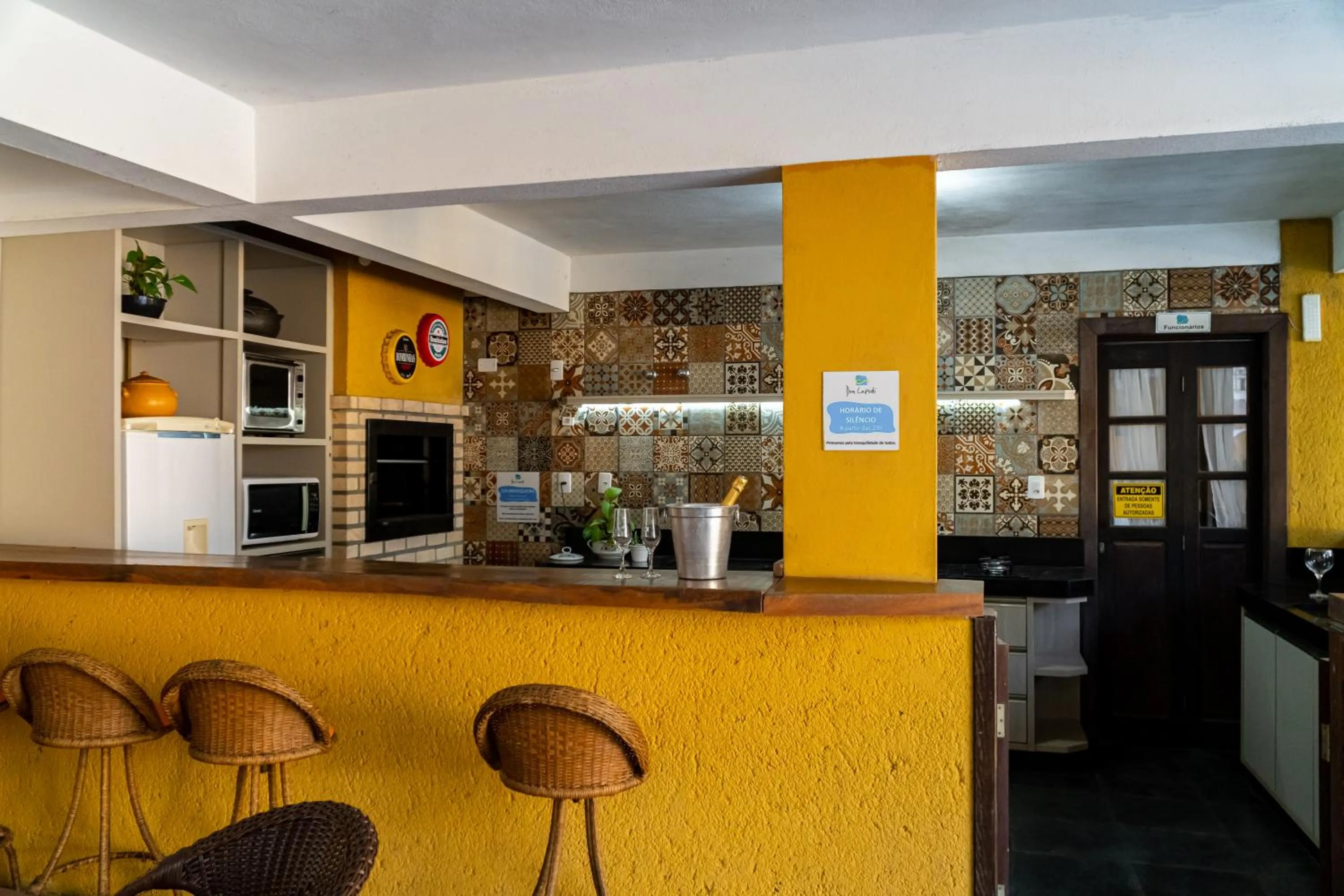 BBQ facilities in Pousada Dom Capudi