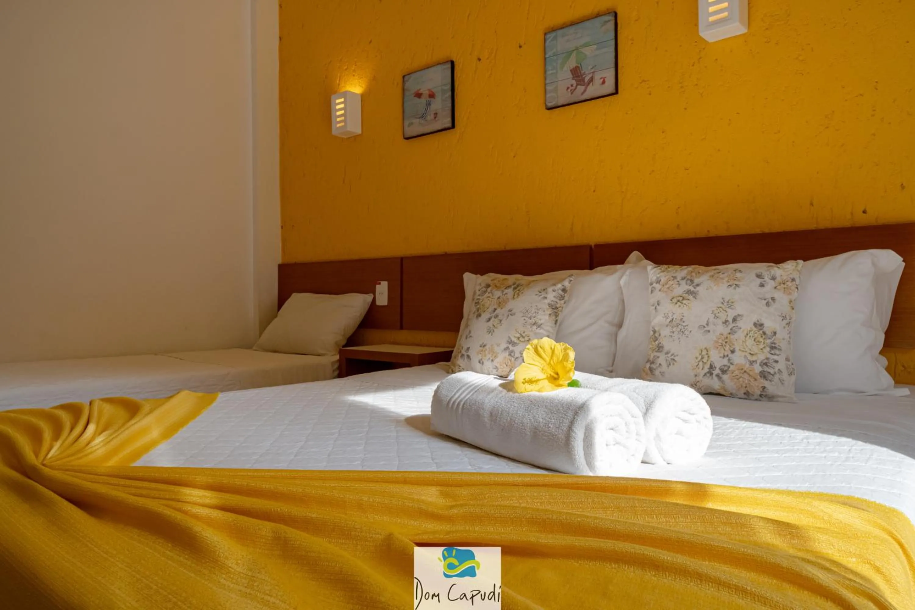 Bed in Pousada Dom Capudi