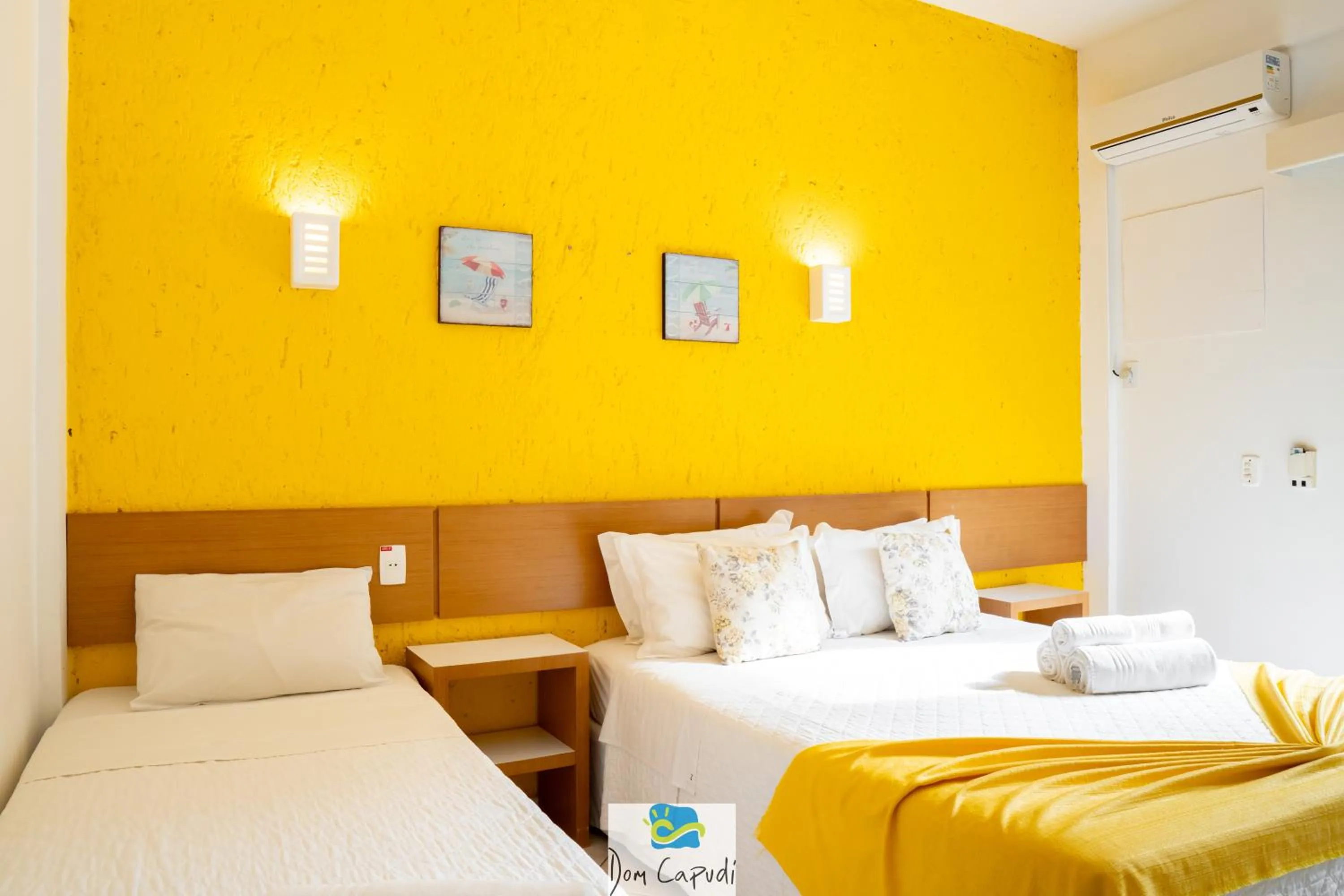 Bed in Pousada Dom Capudi