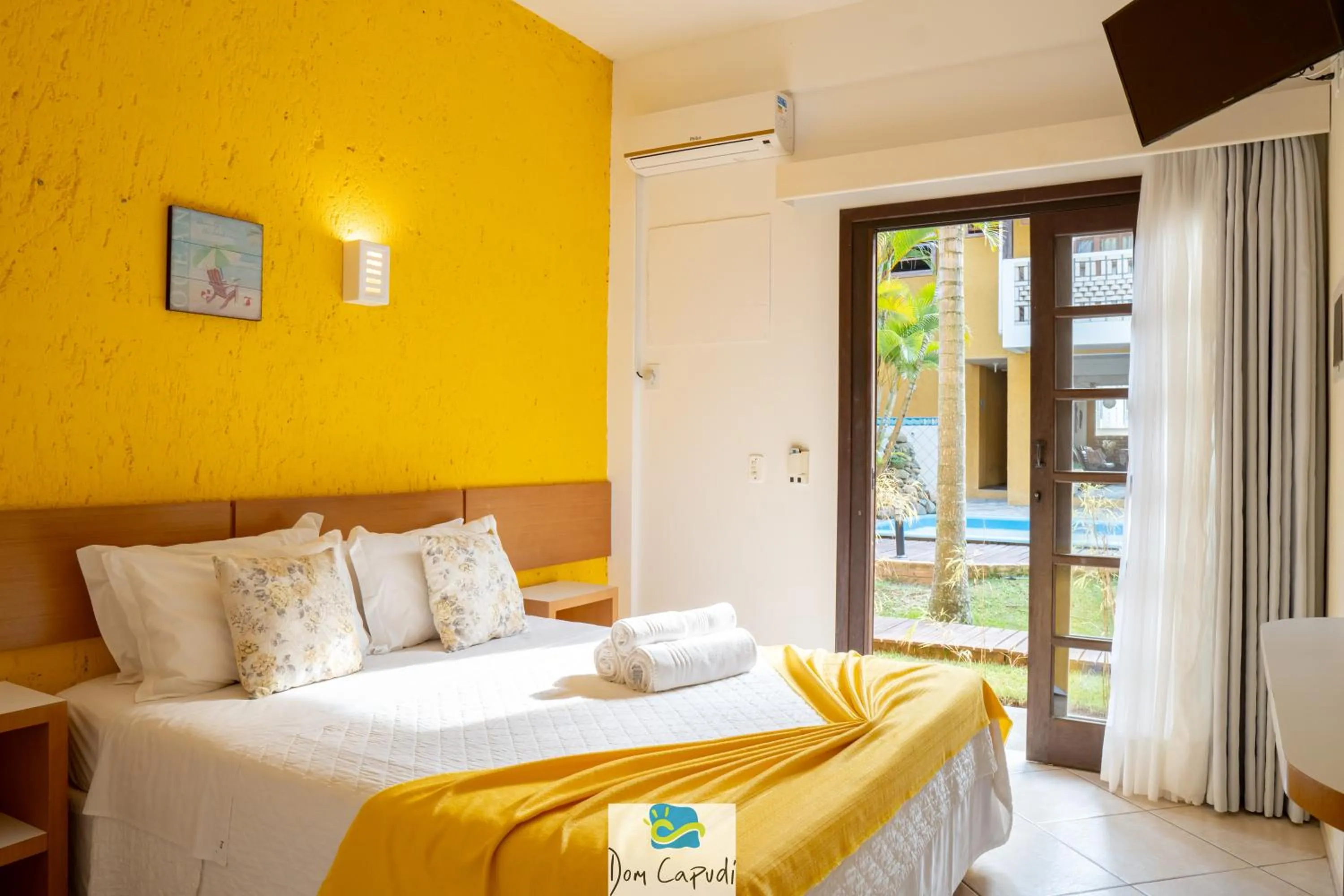 Bed in Pousada Dom Capudi