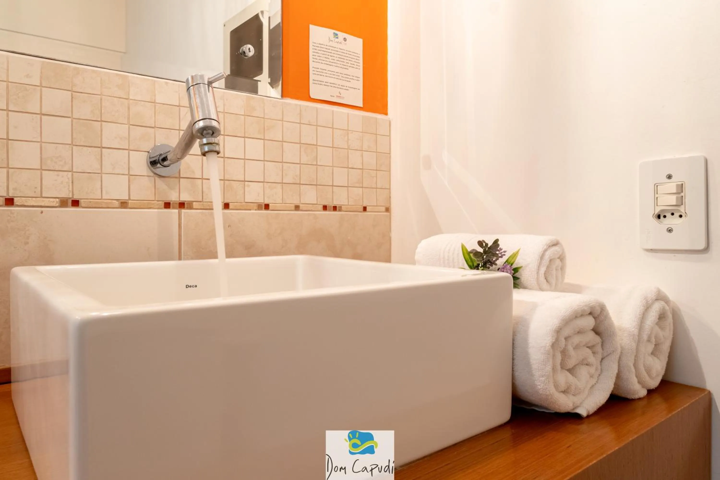 Bathroom in Pousada Dom Capudi