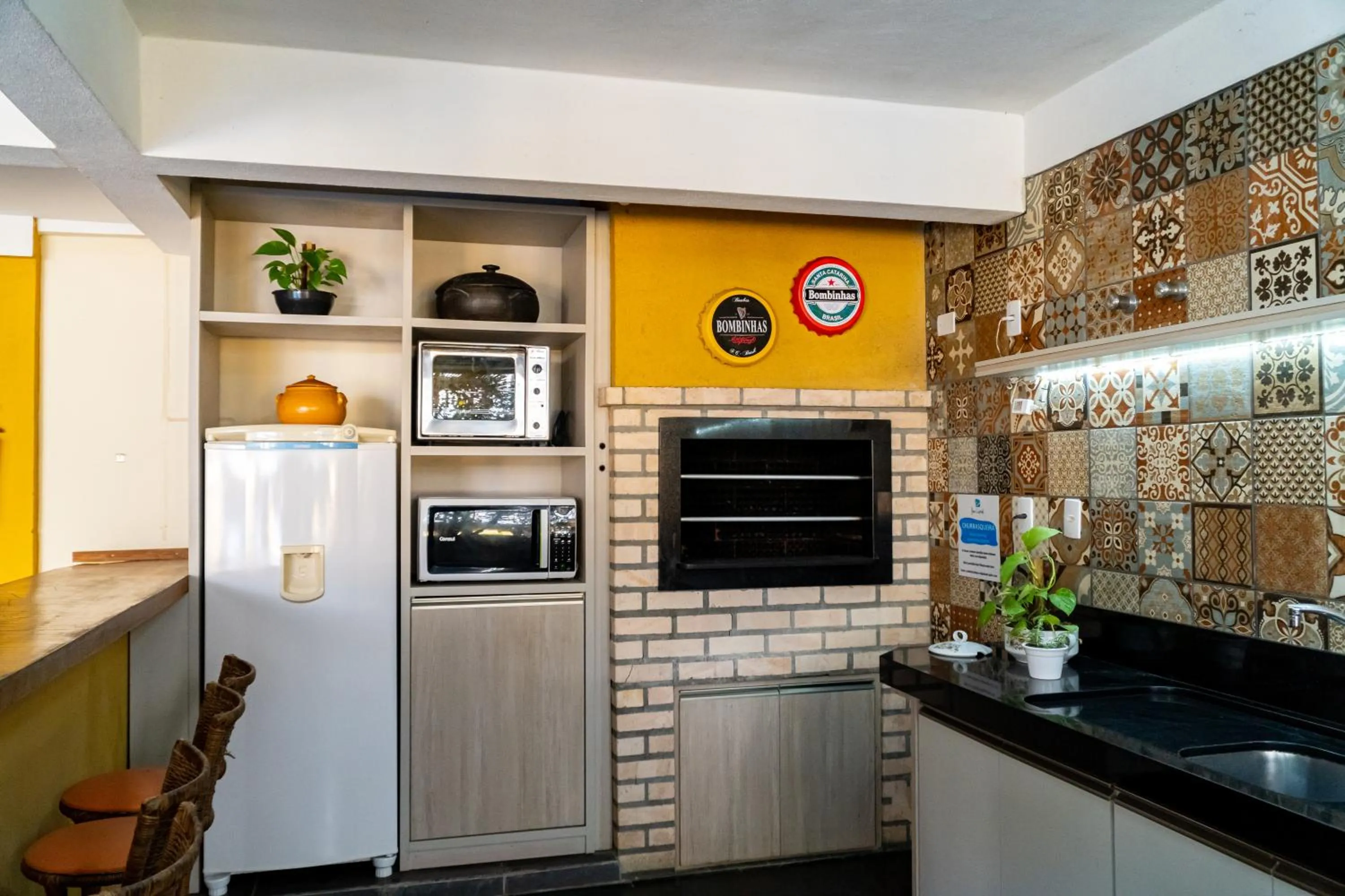 BBQ facilities in Pousada Dom Capudi