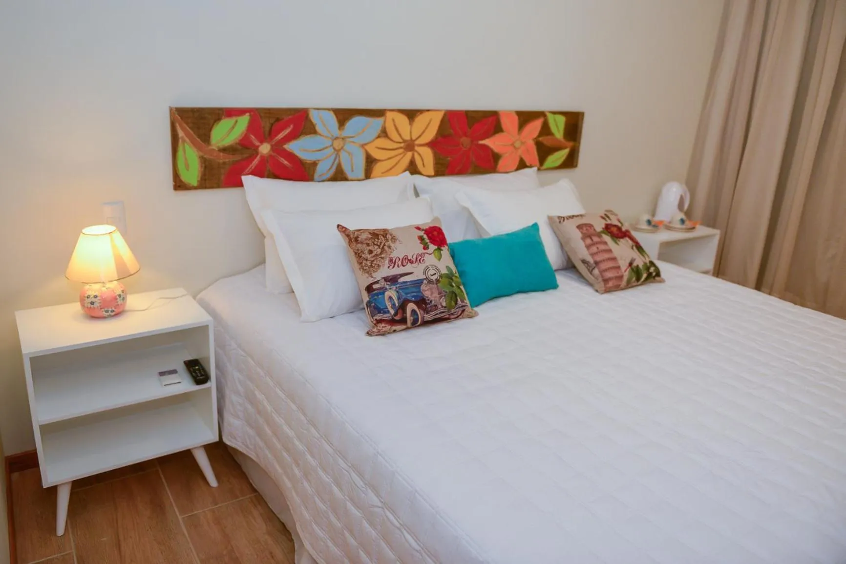 Bed in Pousada Dom Capudi