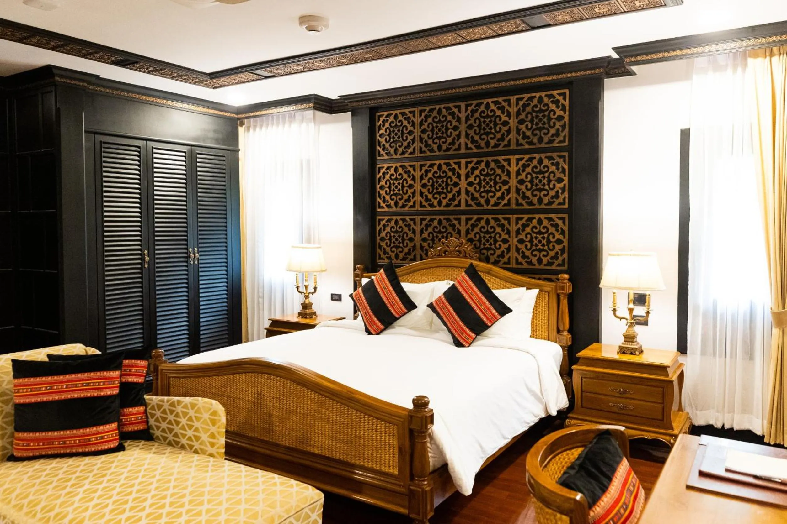 Bed in Lanna Resort Chiang Mai