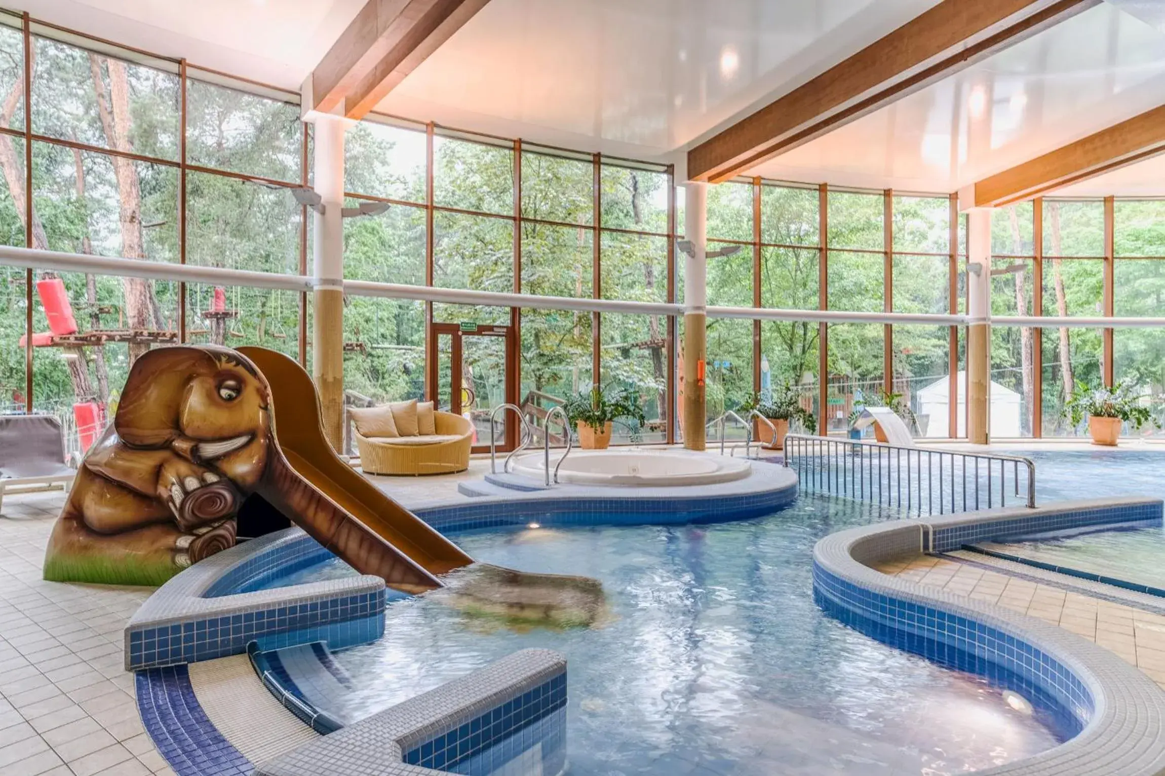 Pool view in Hotel Dom Zdrojowy Resort & SPA - Destigo Hotels Pool view in Hotel Dom Zdrojowy Resort & SPA - Destigo Hotels