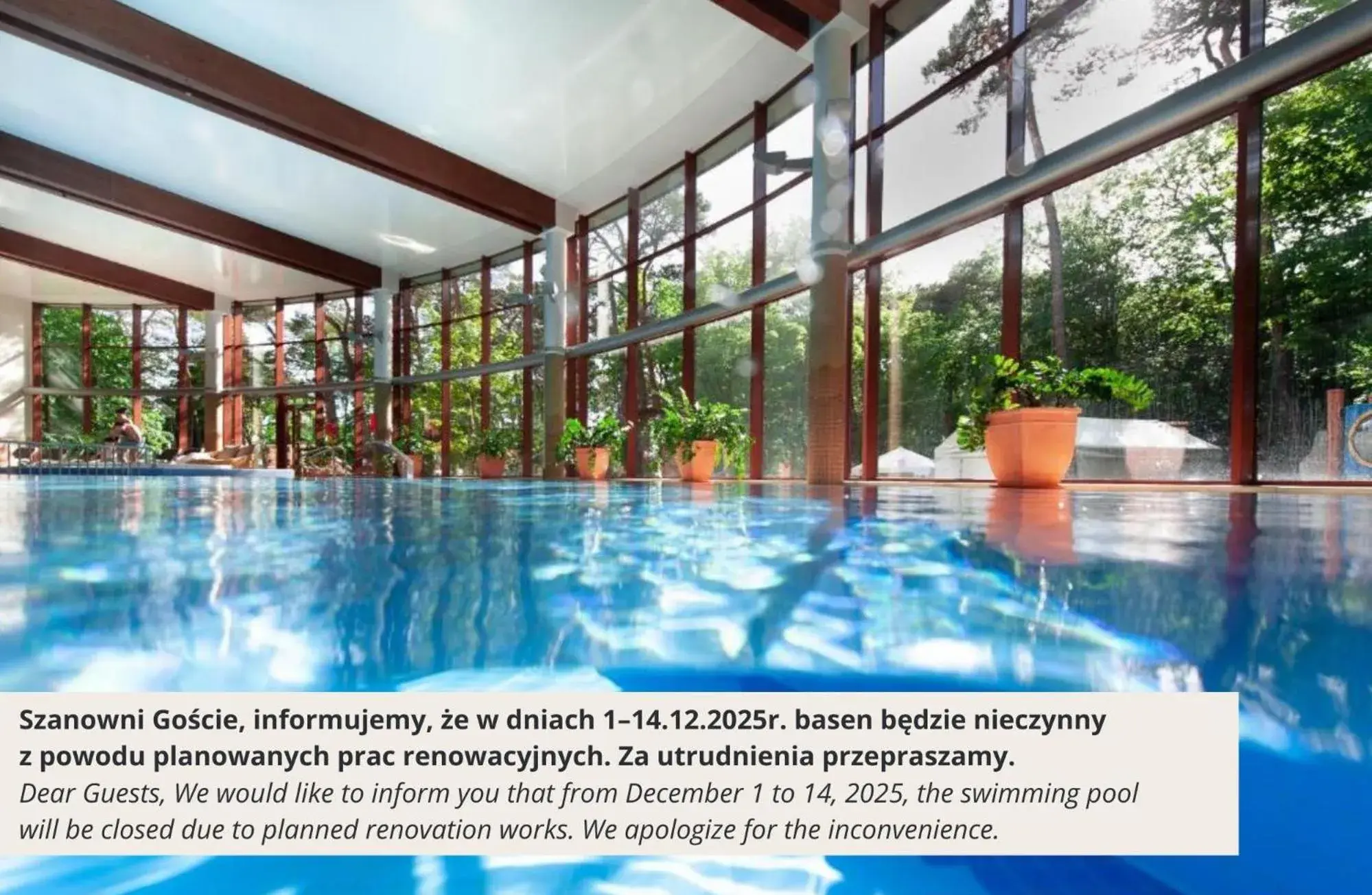 Swimming pool in Hotel Dom Zdrojowy Resort & SPA - Destigo Hotels Swimming pool in Hotel Dom Zdrojowy Resort & SPA - Destigo Hotels