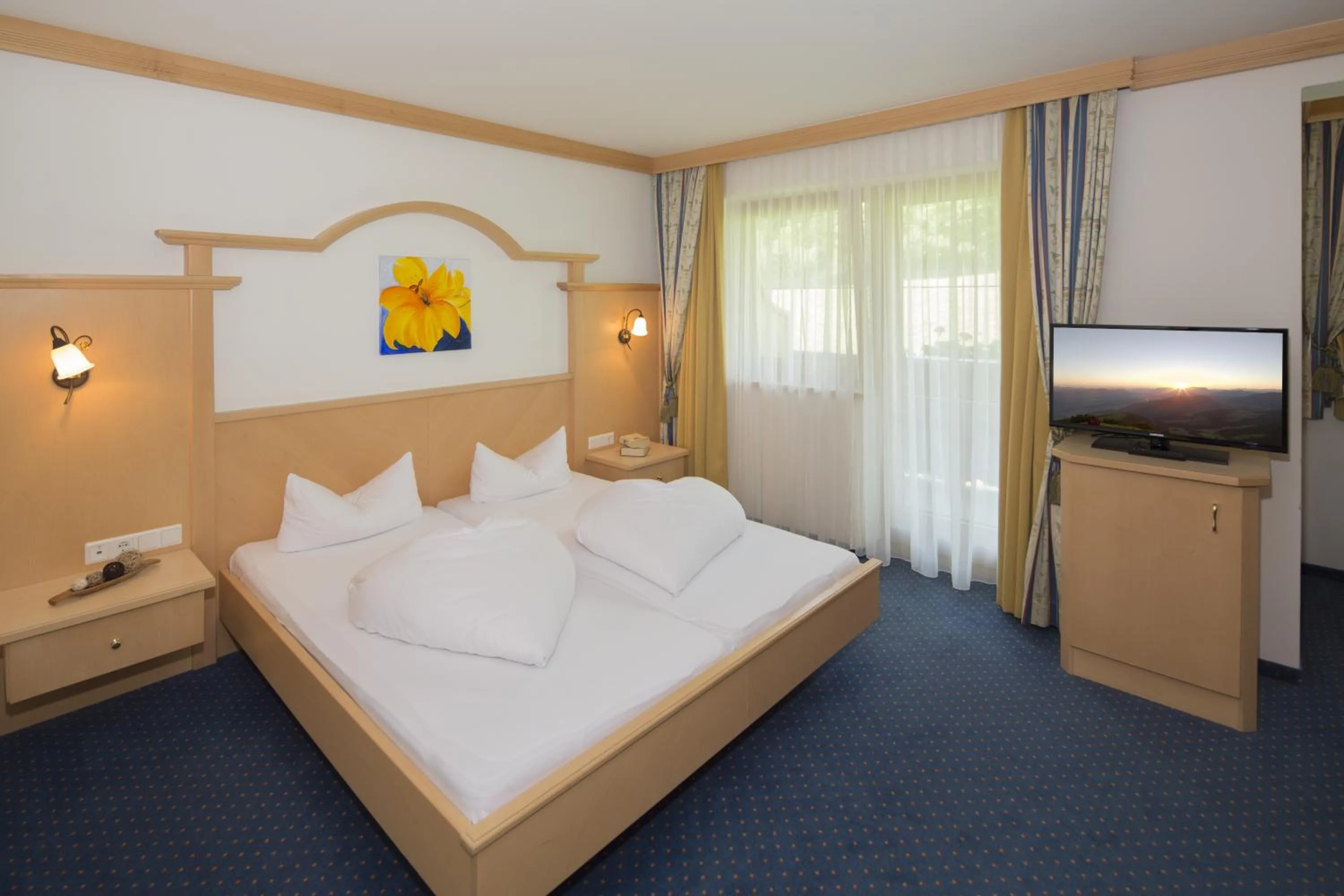 Bed in Vital Sporthotel Kristall
