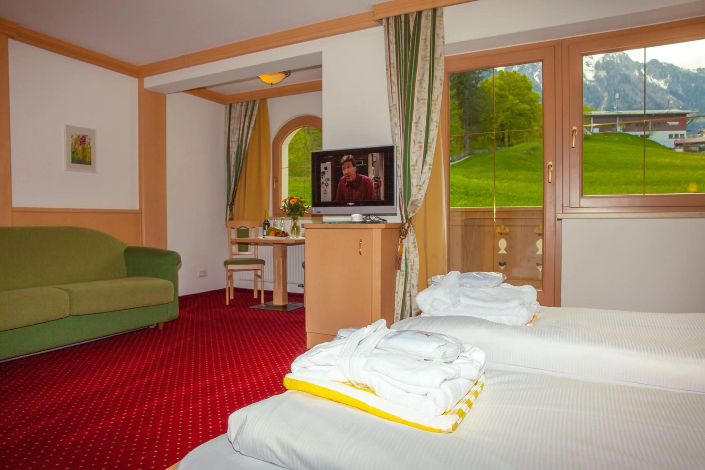 Bedroom, Bed in Vital Sporthotel Kristall