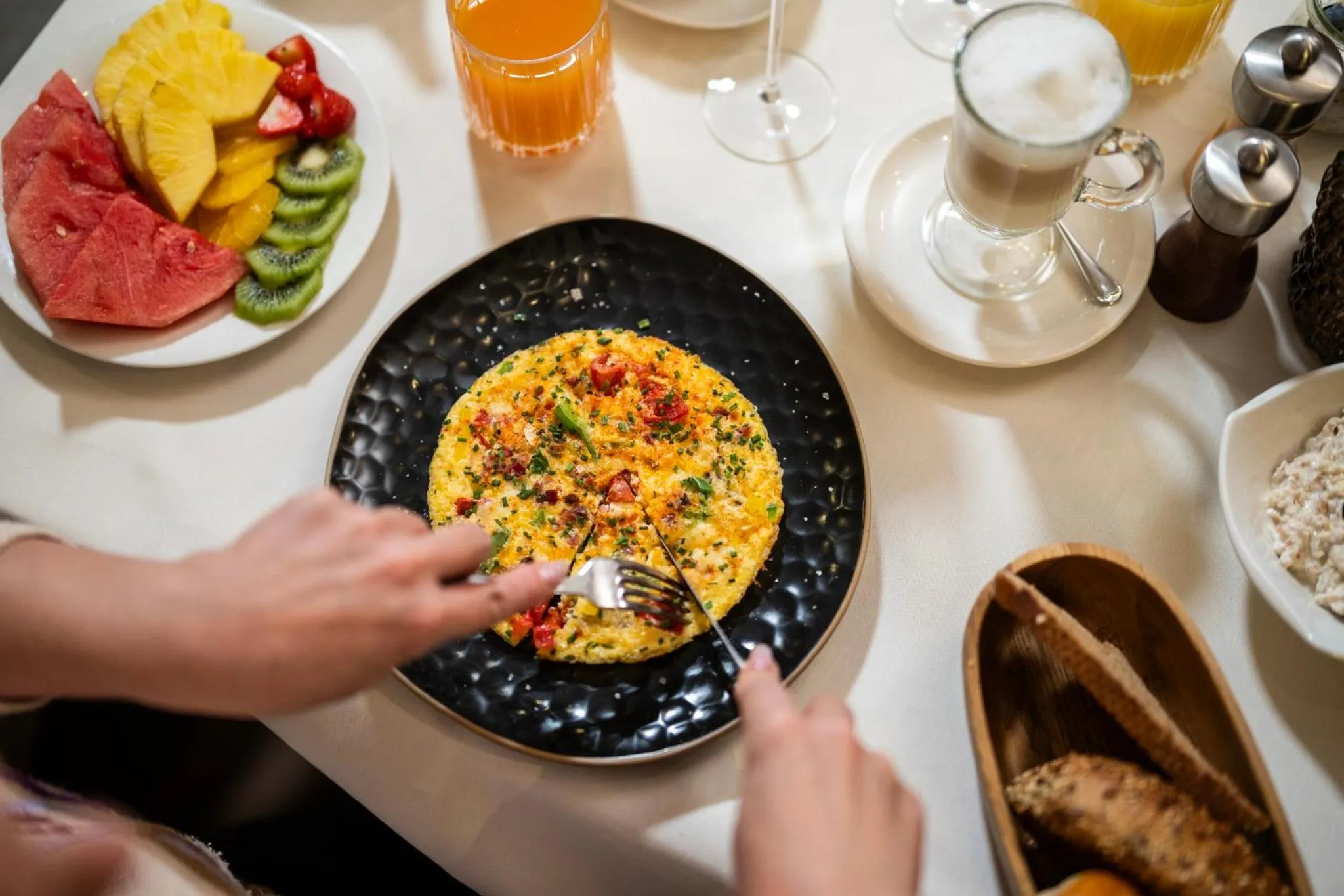 Breakfast in Hotel Trofana Alpin