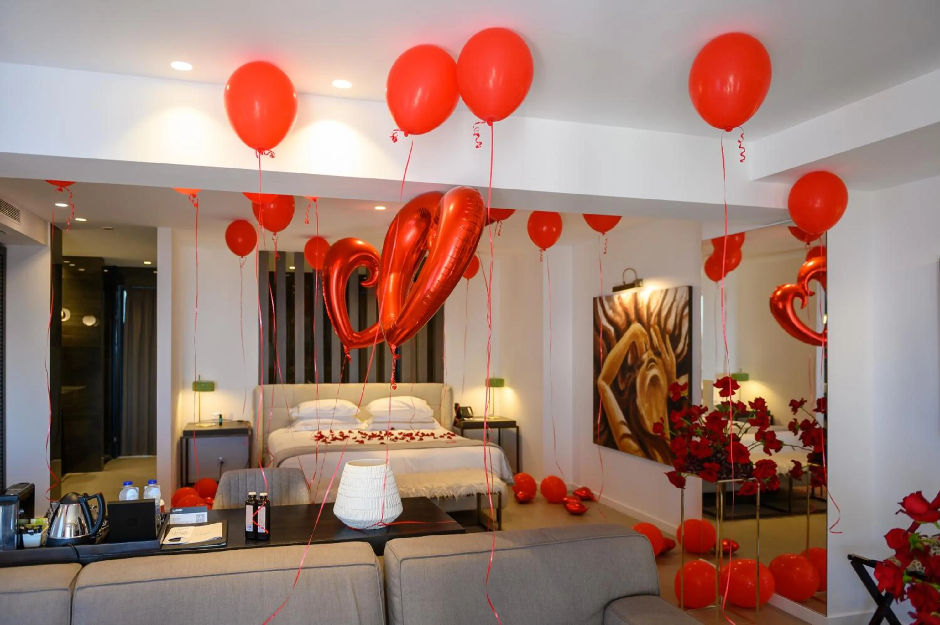 Bed in Lango Design Hotel & Spa, Adults Only