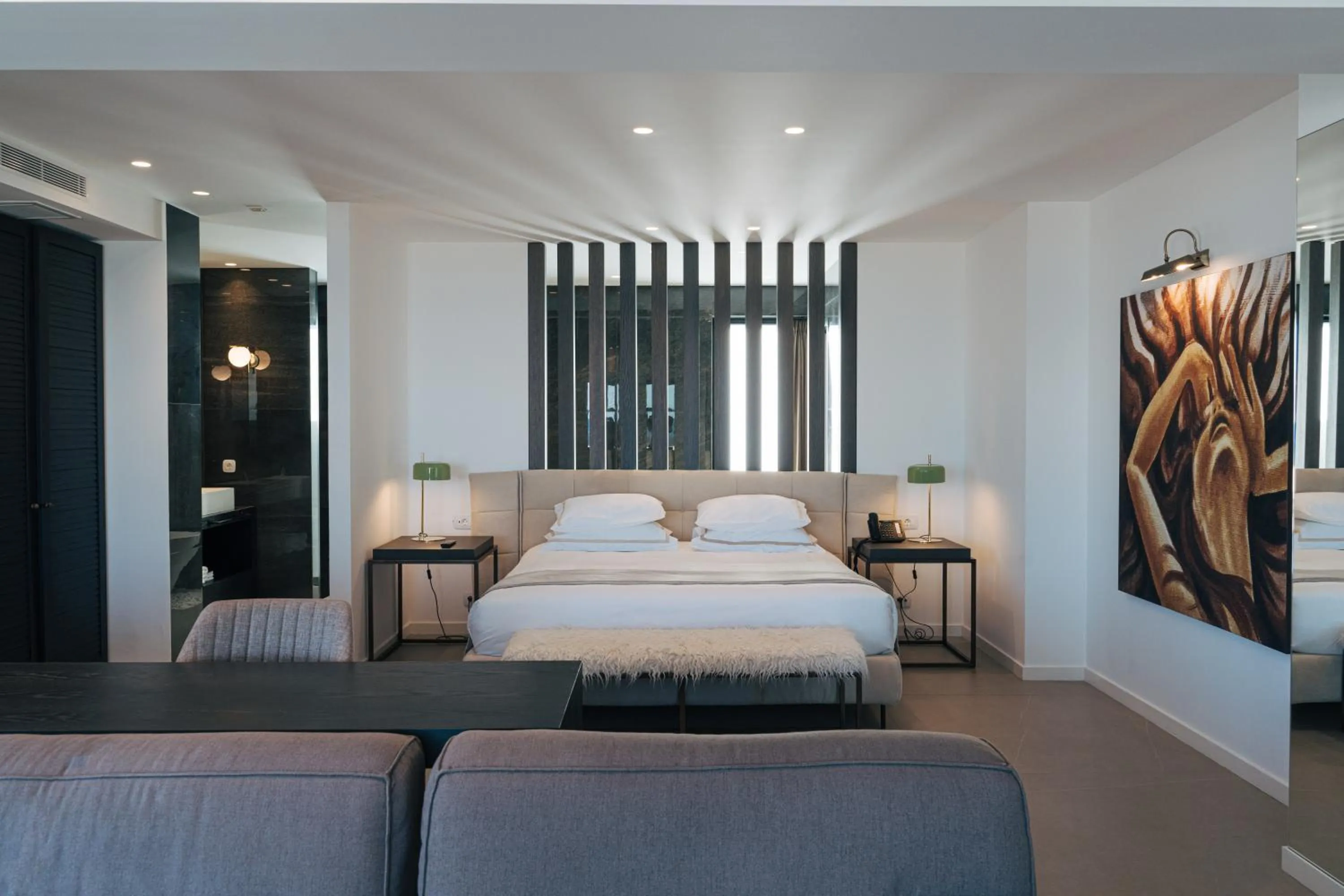 Bed in Lango Design Hotel & Spa, Adults Only