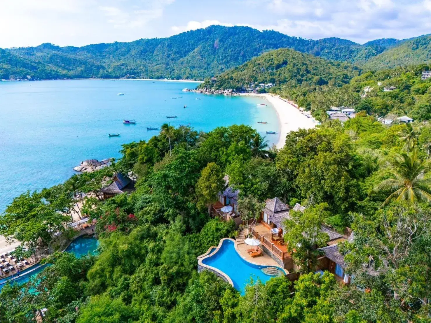 Bird's eye view in Santhiya Koh Phangan Resort and Spa Bird's eye view in Santhiya Koh Phangan Resort and Spa