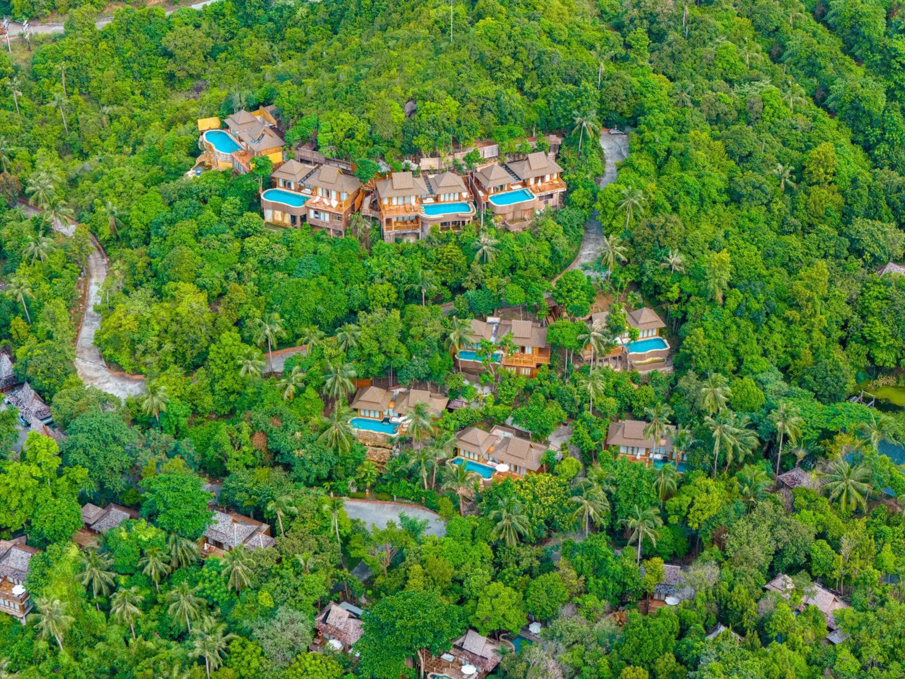 Bird's eye view in Santhiya Koh Phangan Resort and Spa Bird's eye view in Santhiya Koh Phangan Resort and Spa