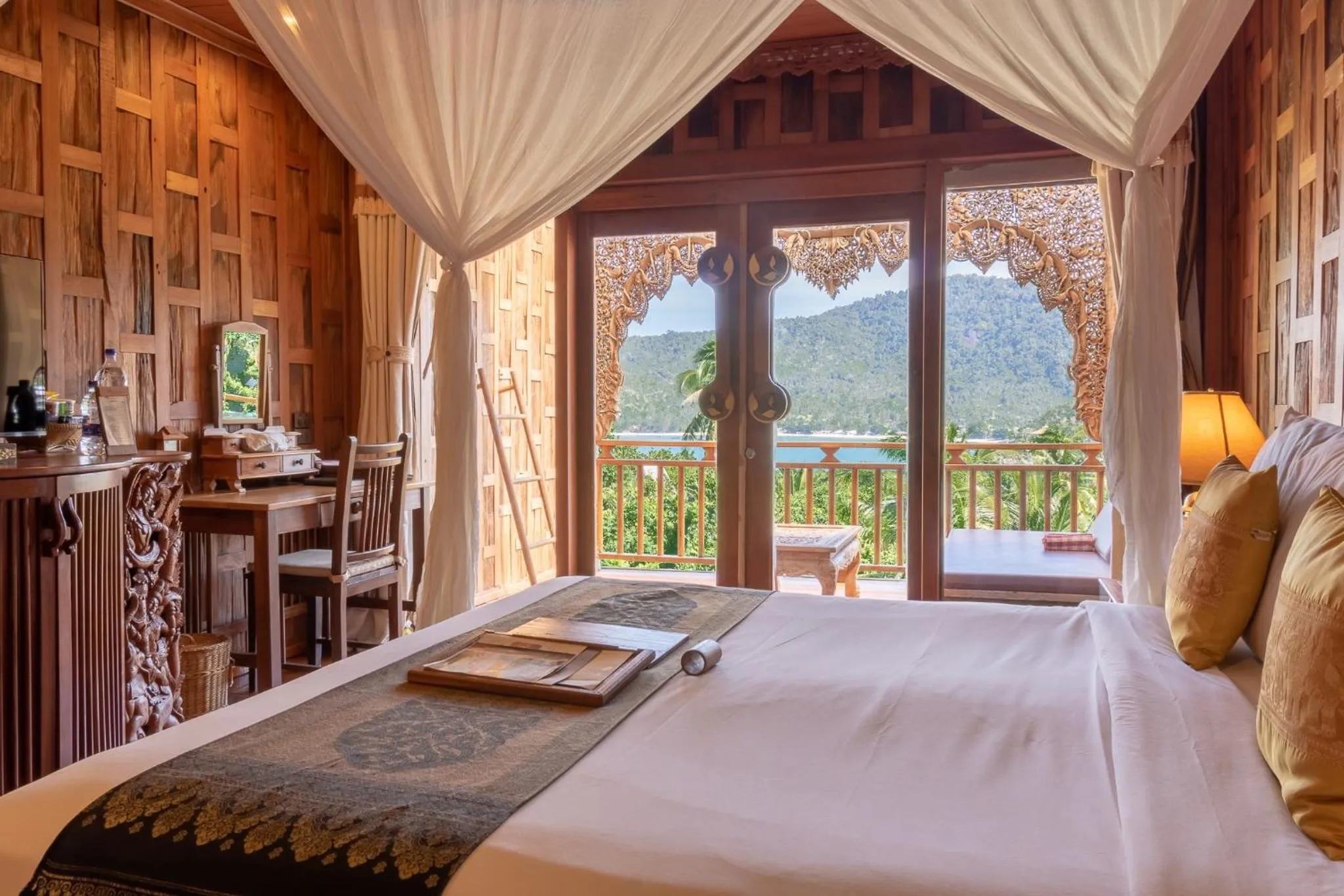 Natural landscape, Bed in Santhiya Koh Phangan Resort and Spa